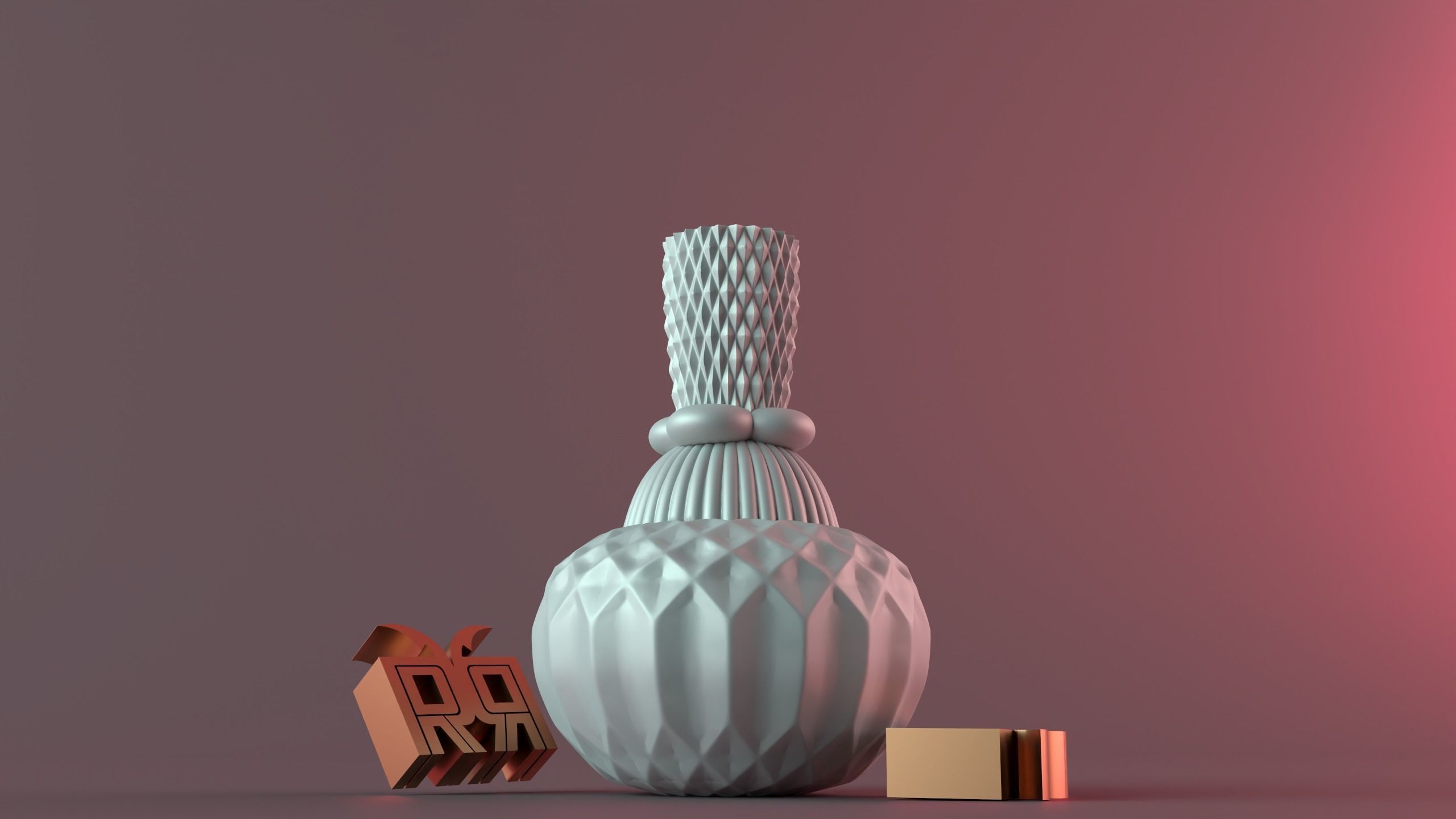 Diamond Pillar Geometric 2 3D print model_10