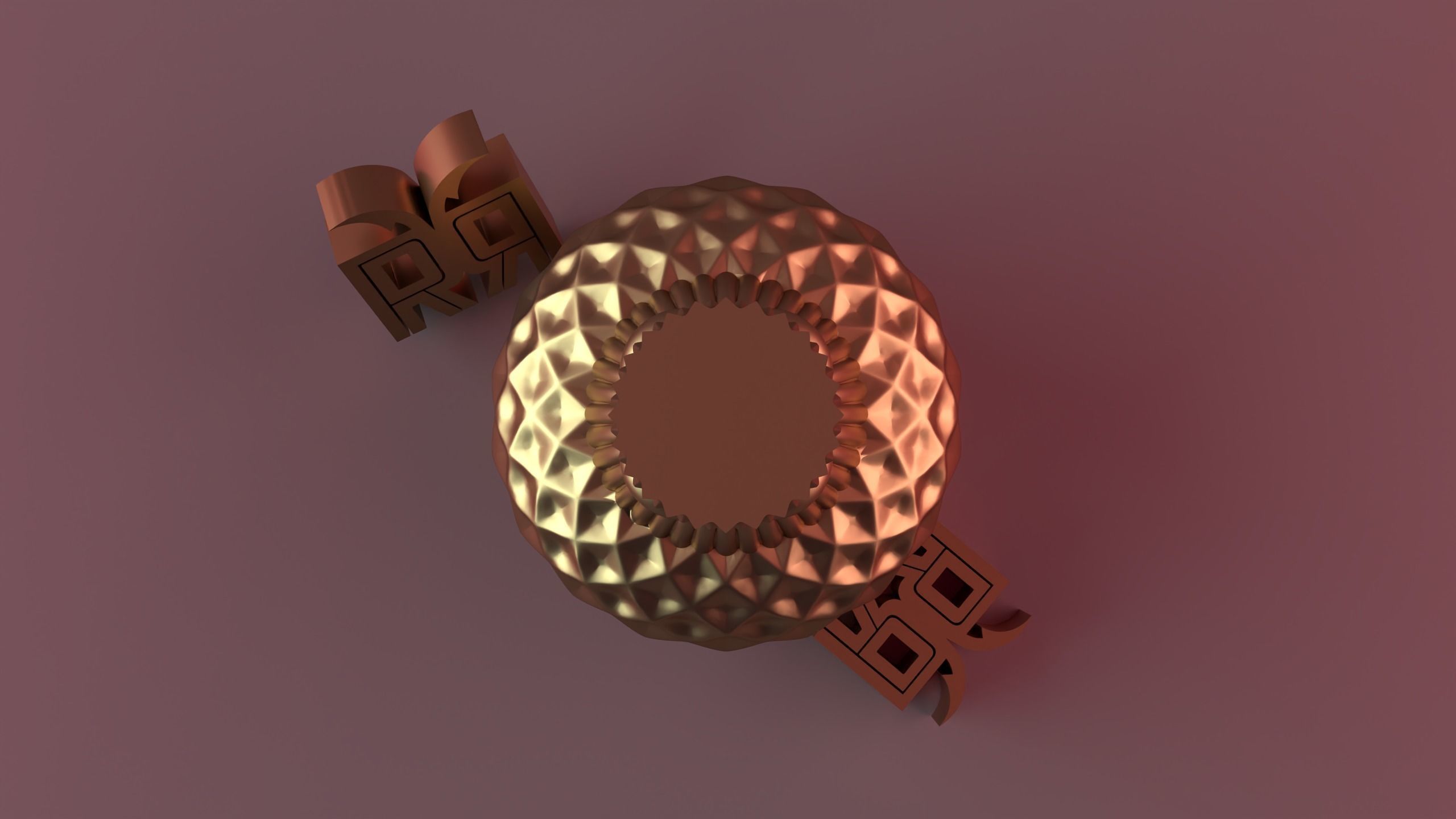 Diamond Pillar Geometric 2 3D print model_5