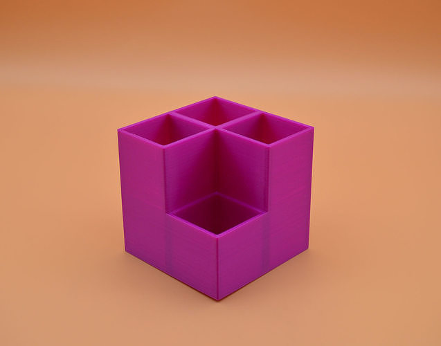 Polycube Penholder Free 3D print model