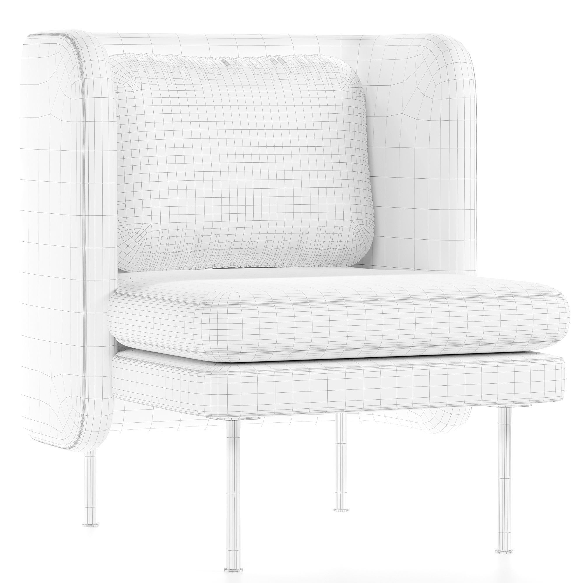 Bloke Lounge Chair 3D model_5