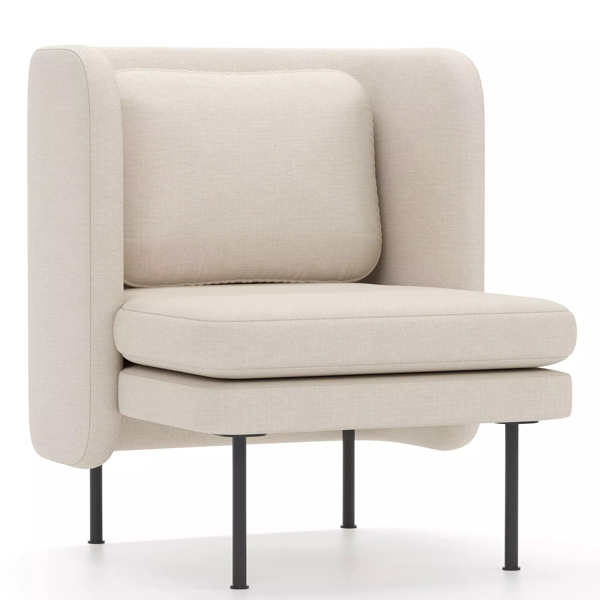 Bloke Lounge Chair 3D model_0