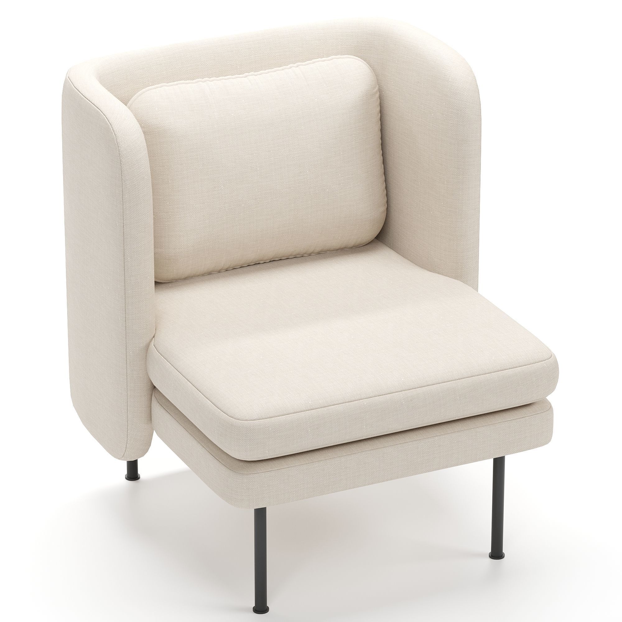 Bloke Lounge Chair 3D model_1