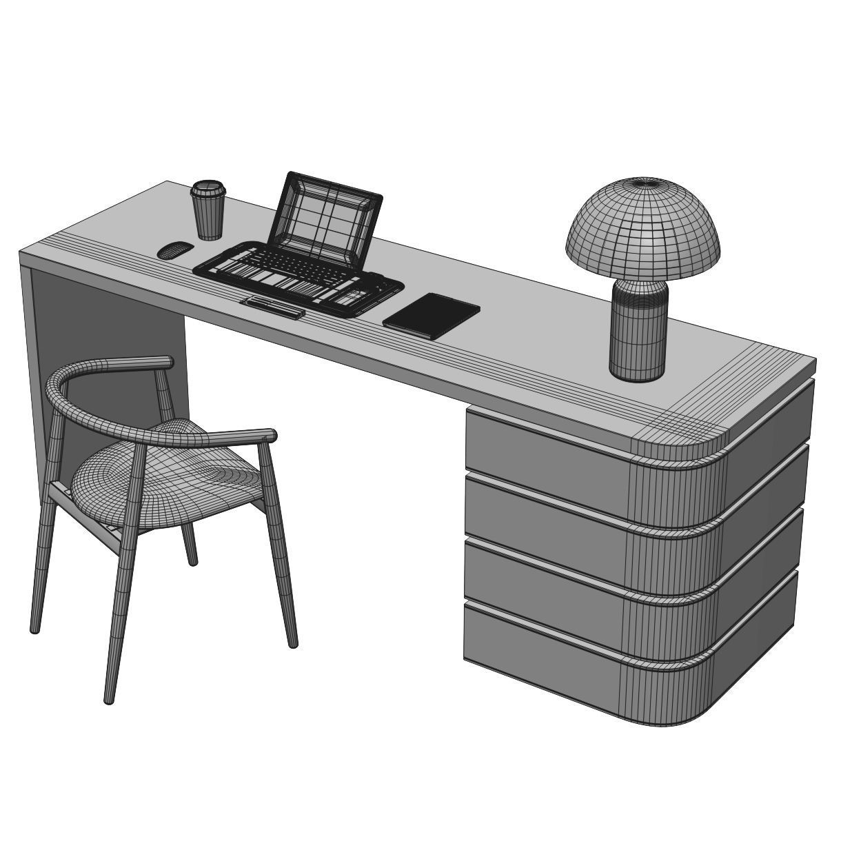 Workplace 10 3D model_3