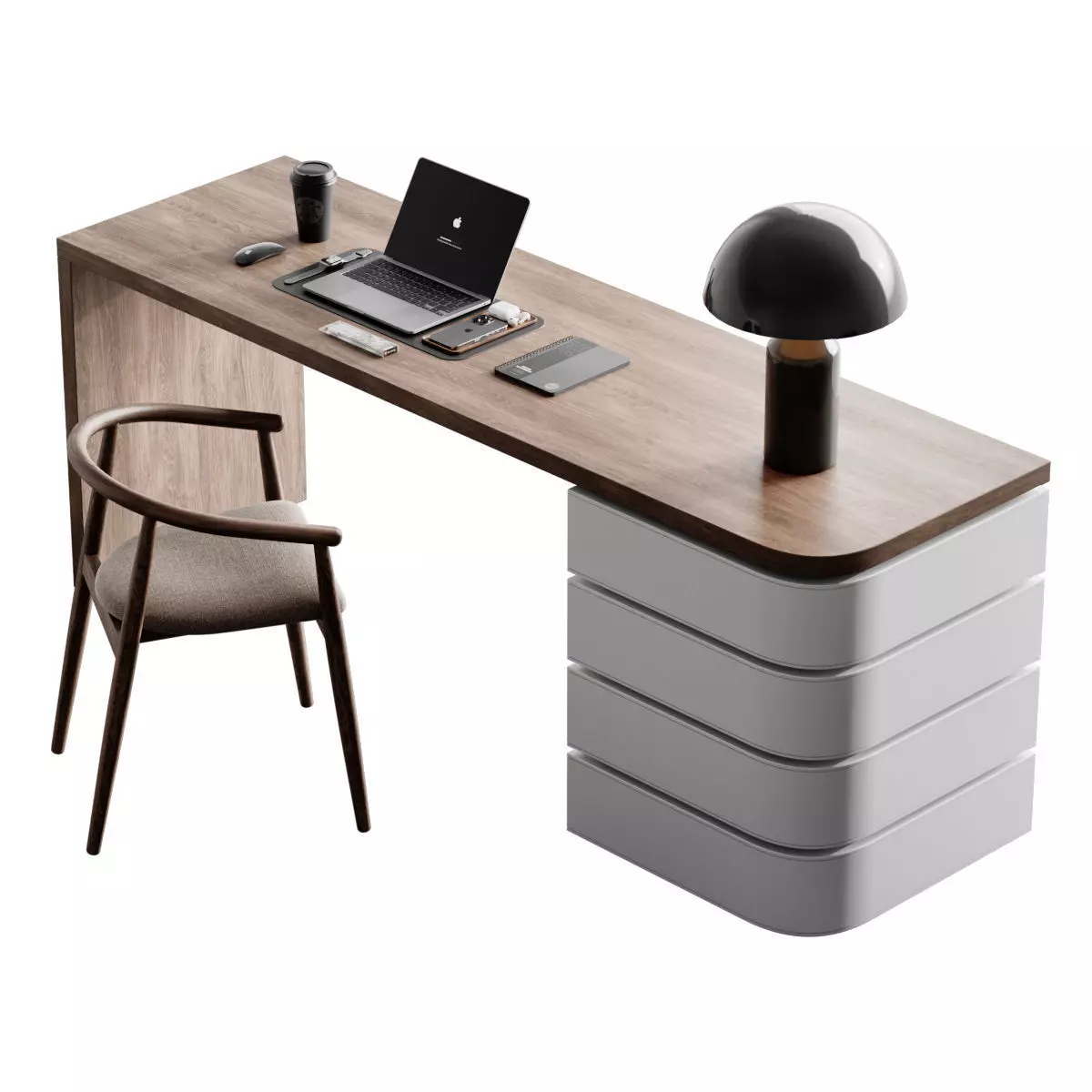 Workplace 10 3D model_0