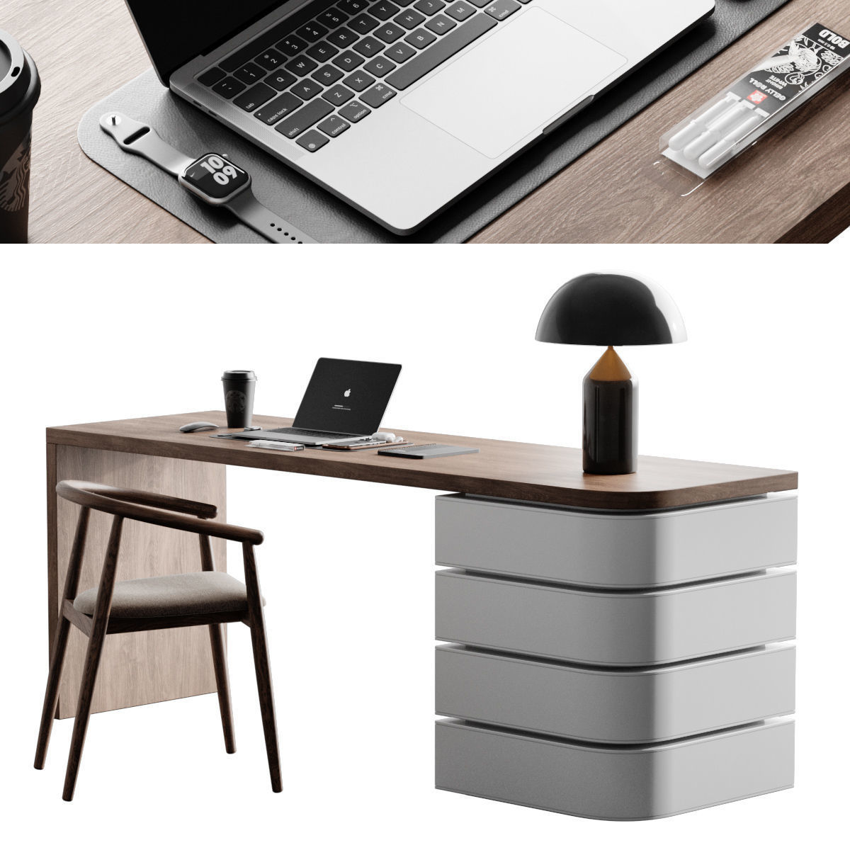 Workplace 10 3D model_1