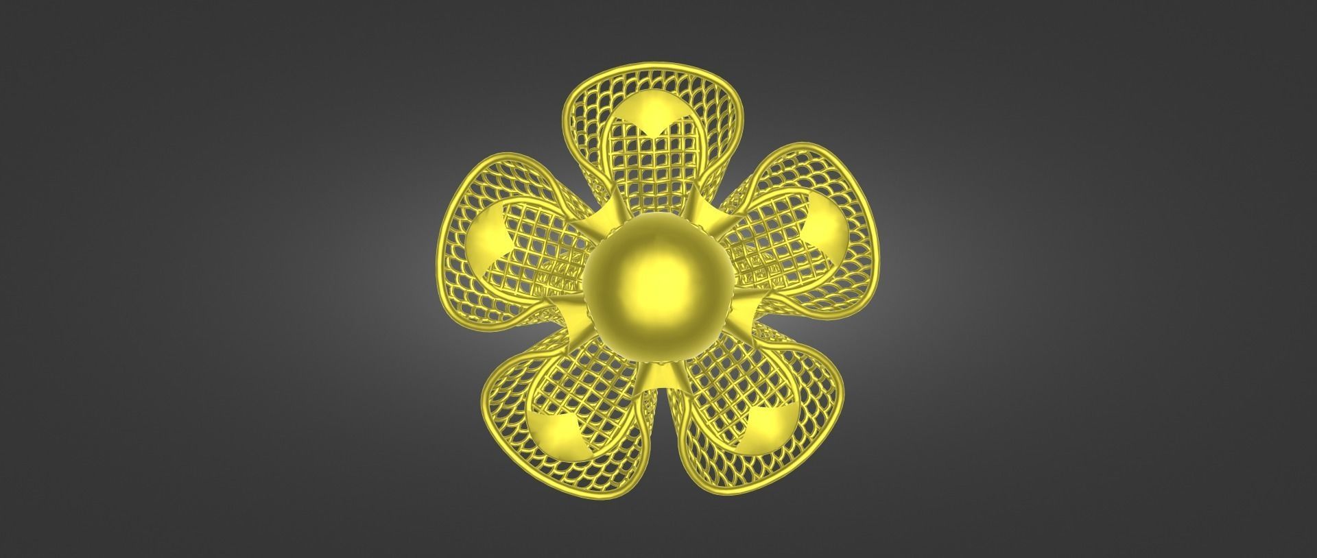 Printable Gold Ring 3D CAD file 3D print model_1