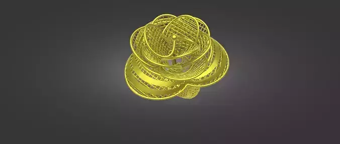 3D CAD file of Gold Design Ring 3D print model