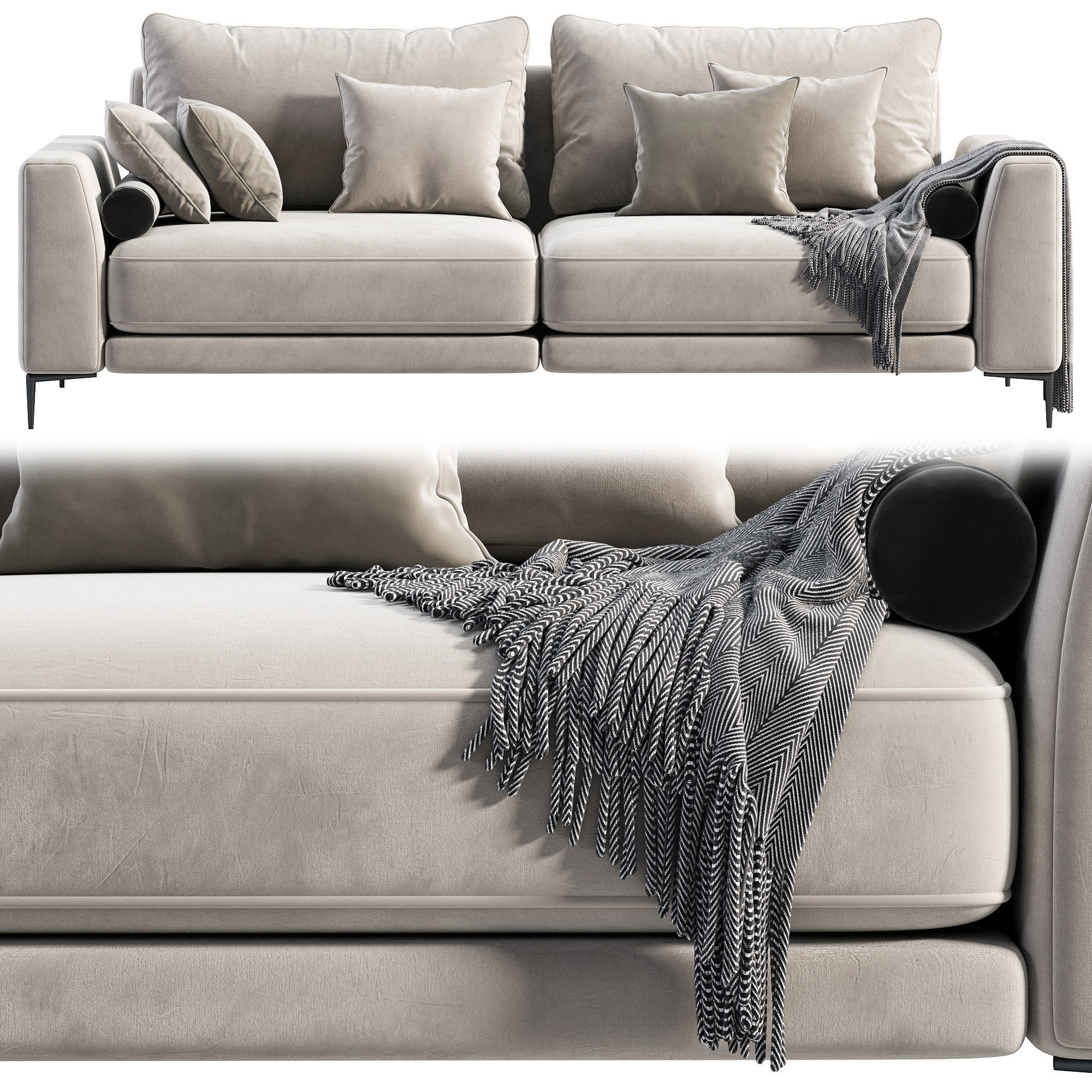 Norton sofa 3D model_3