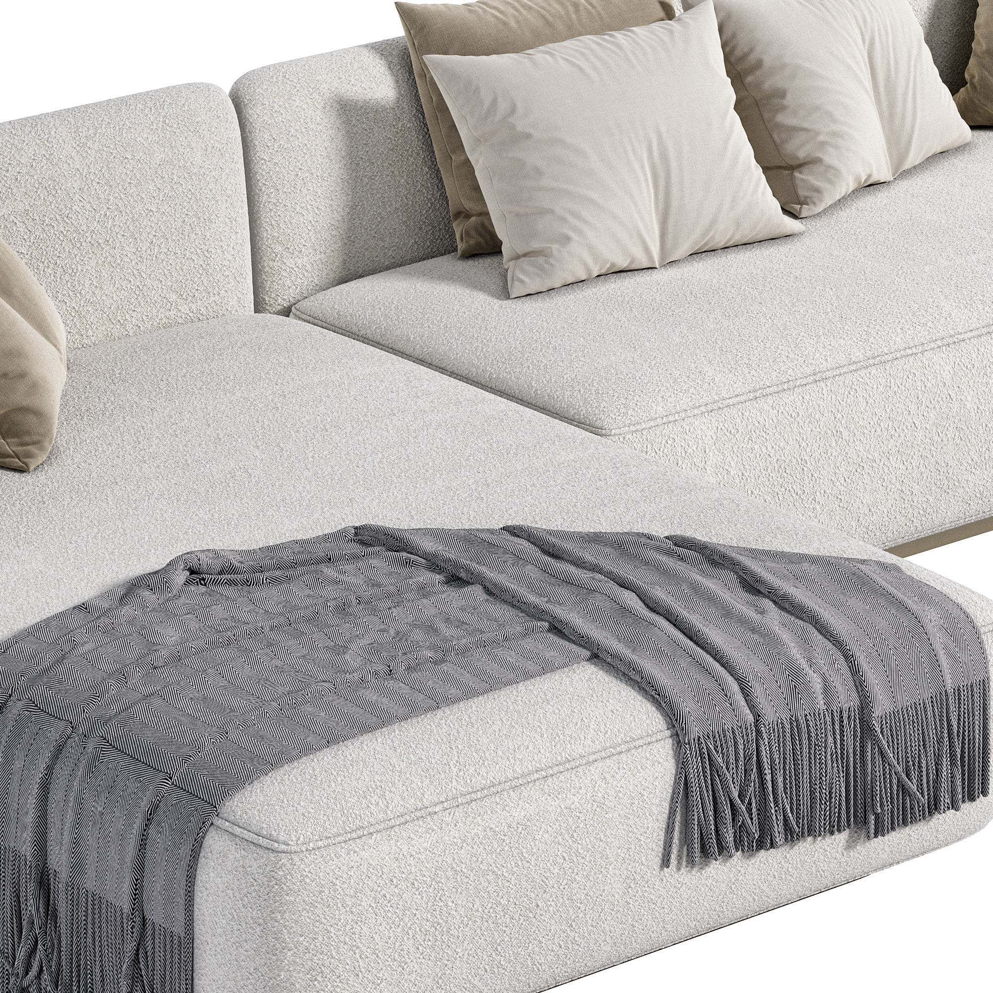 Cosy sofa 3D model_2