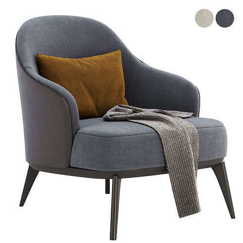 dena lounge chair 3D model 2