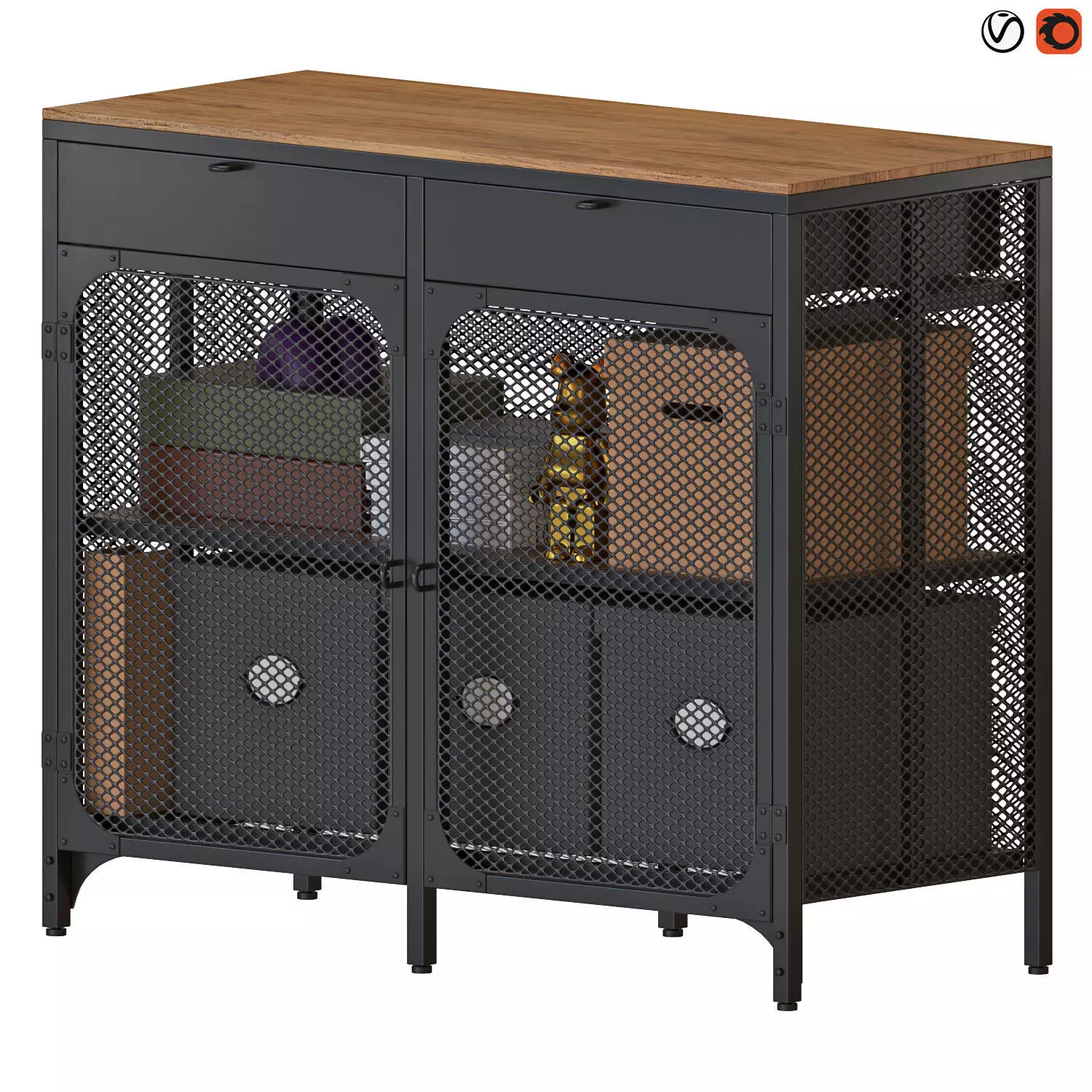 IKEA FJALLBO Sideboard 3D model_0