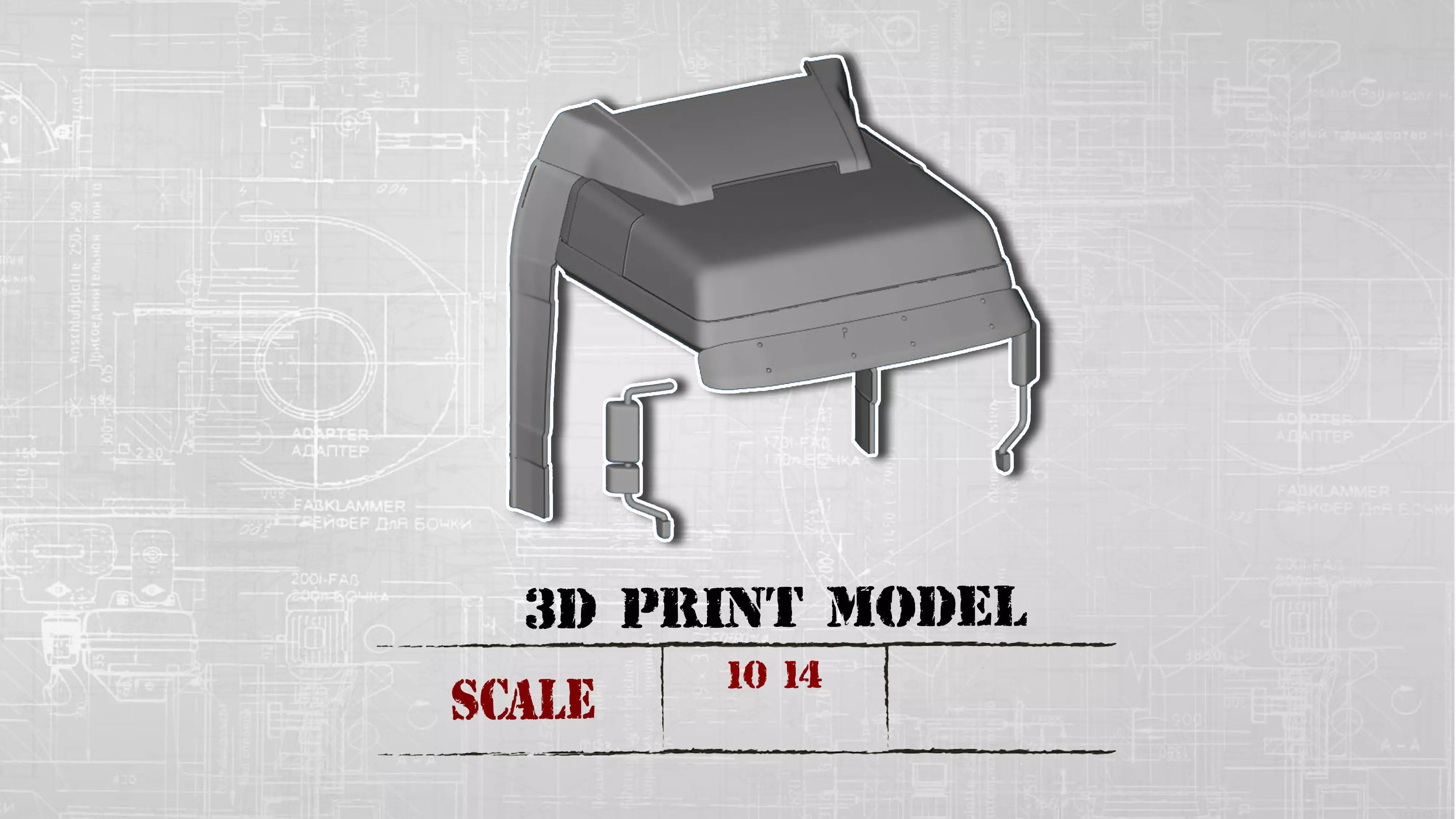 High part RC truck Cab Sunvisor Wind Deflector  3D print model_0