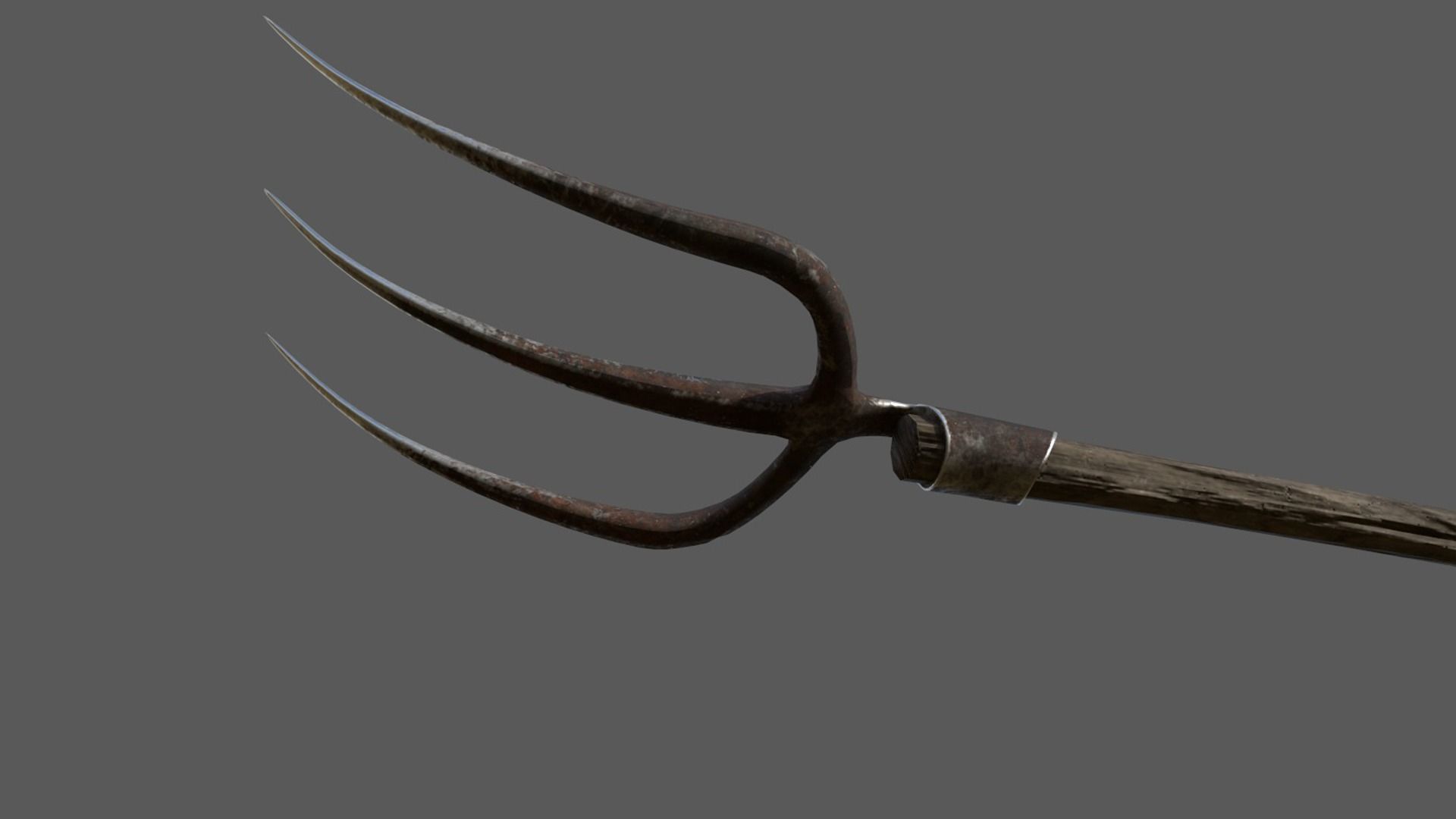 Pitchfork 3D model_2