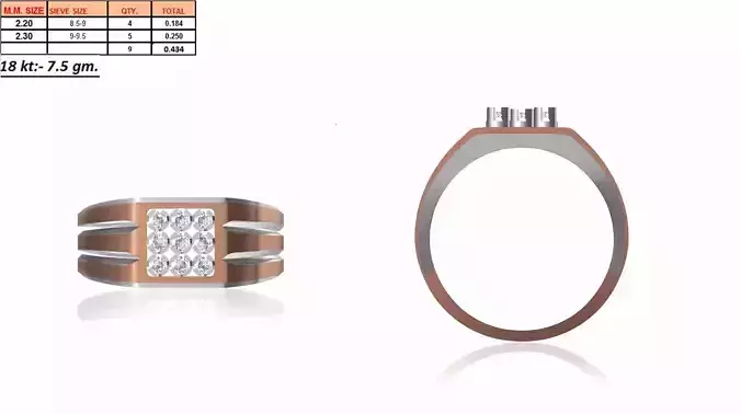 Men Ring STL OBJ FBX JCD Details