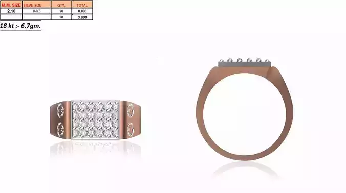 Men Ring STL OBJ FBX JCD Details