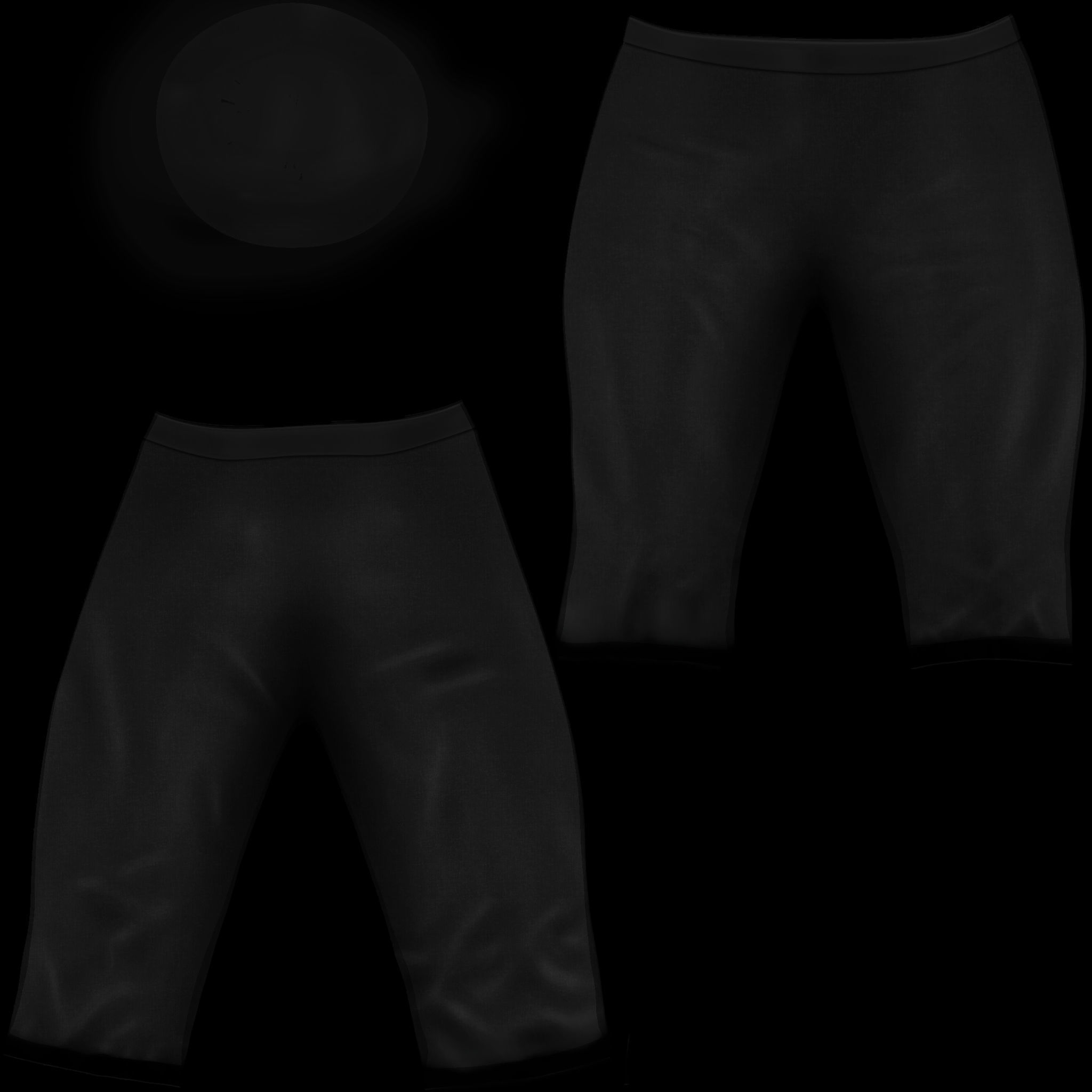 Special Short Pants Low-poly 3D model_9