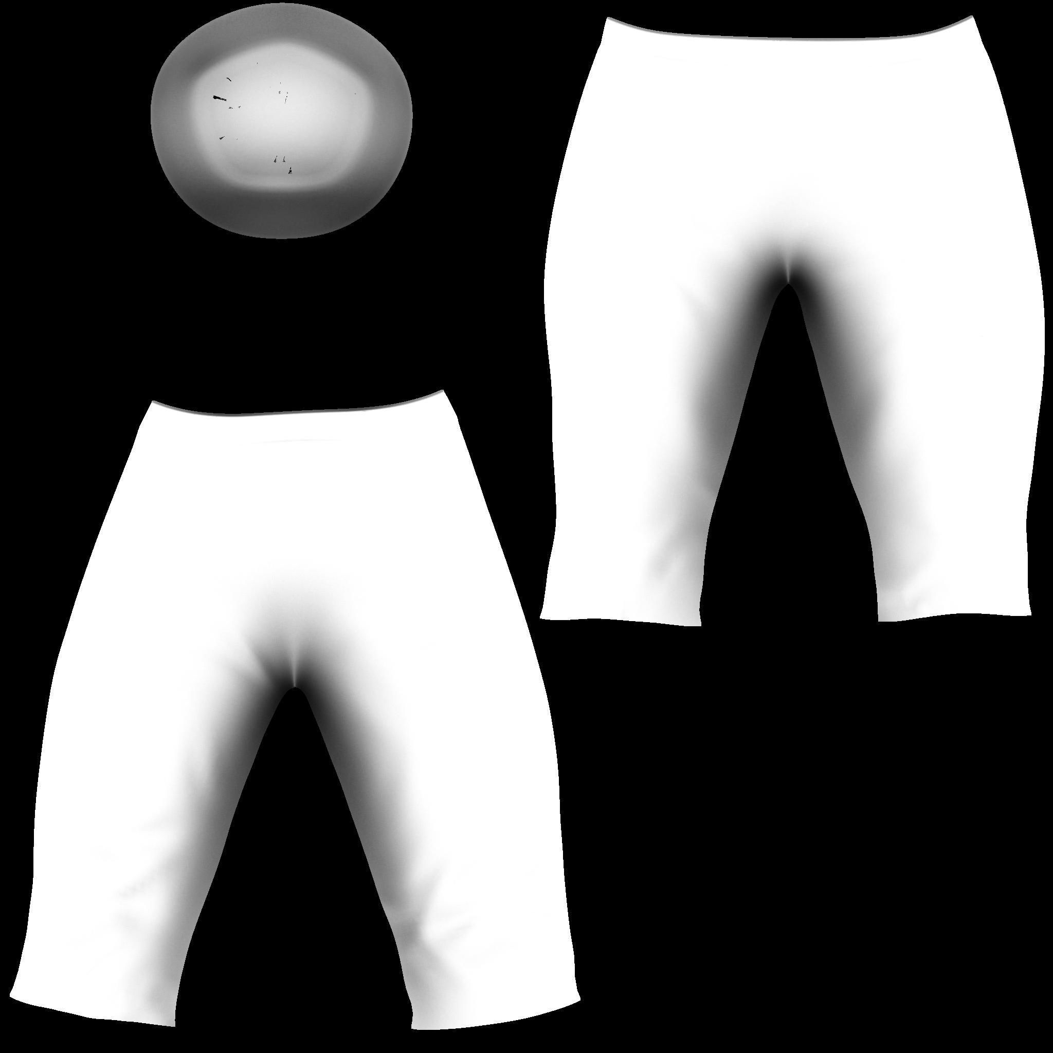 Special Short Pants Low-poly 3D model_12