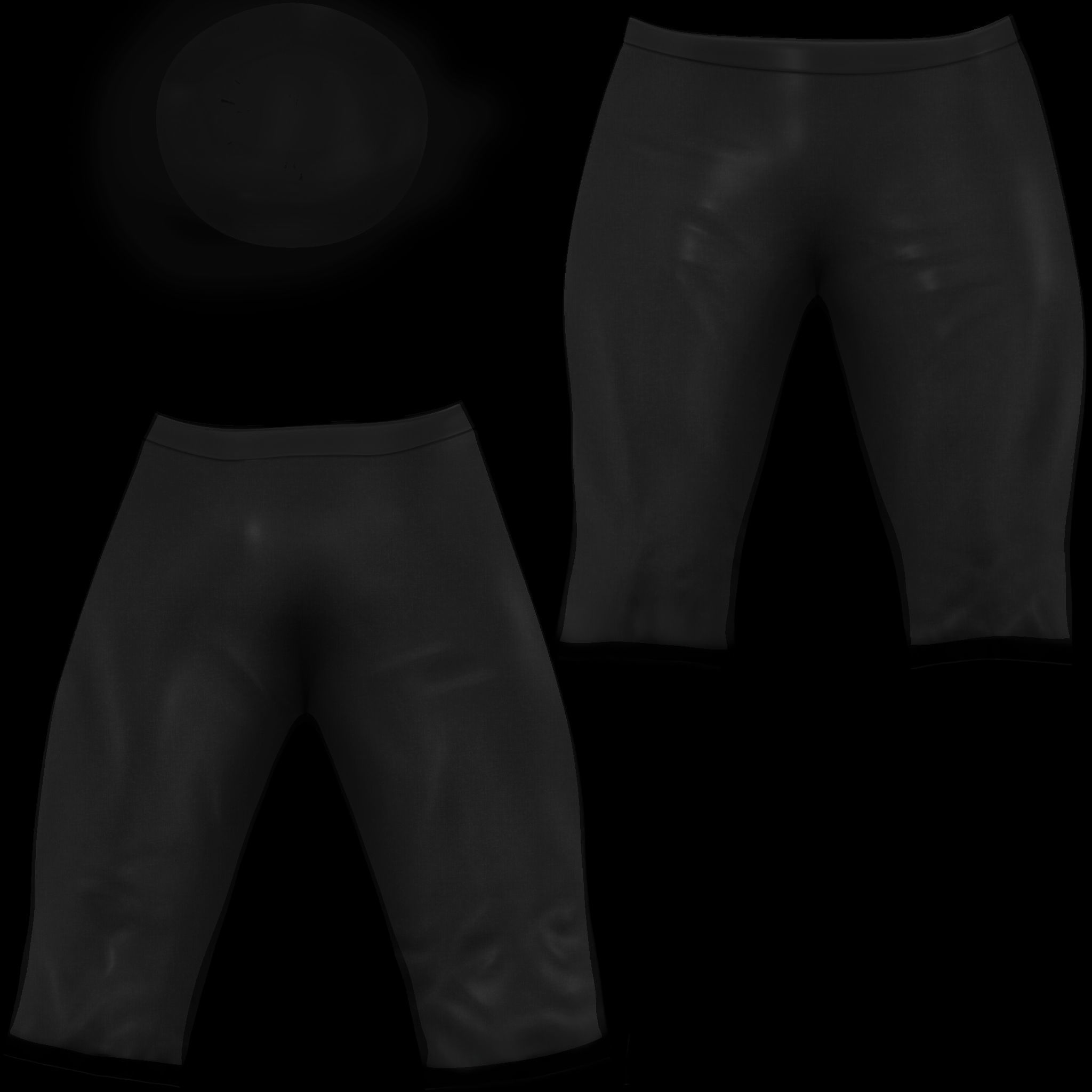 Special Short Pants Low-poly 3D model_11
