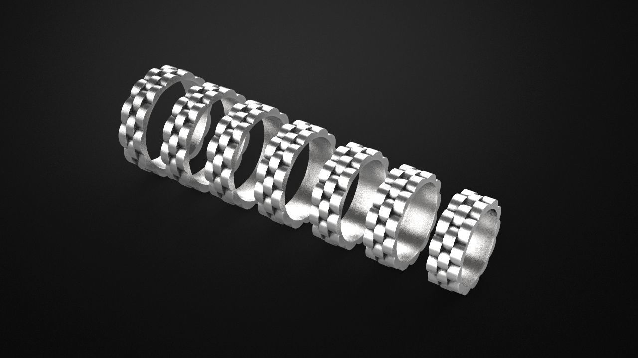 Wedding Ring 3d Model 3D print model_9