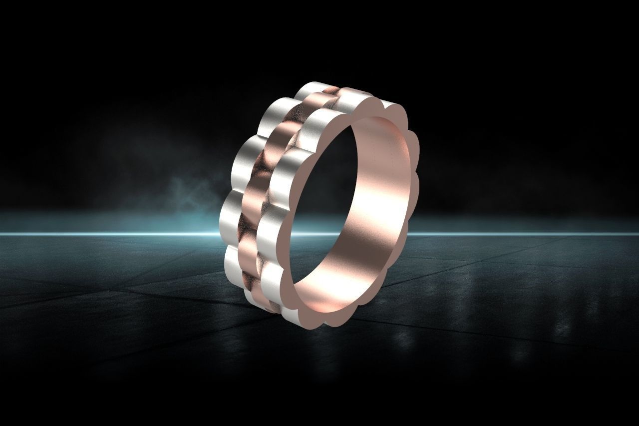 Wedding Ring 3d Model 3D print model_6