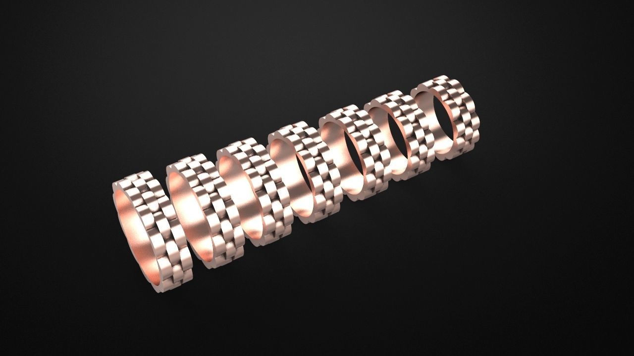 Wedding Ring 3d Model 3D print model_8