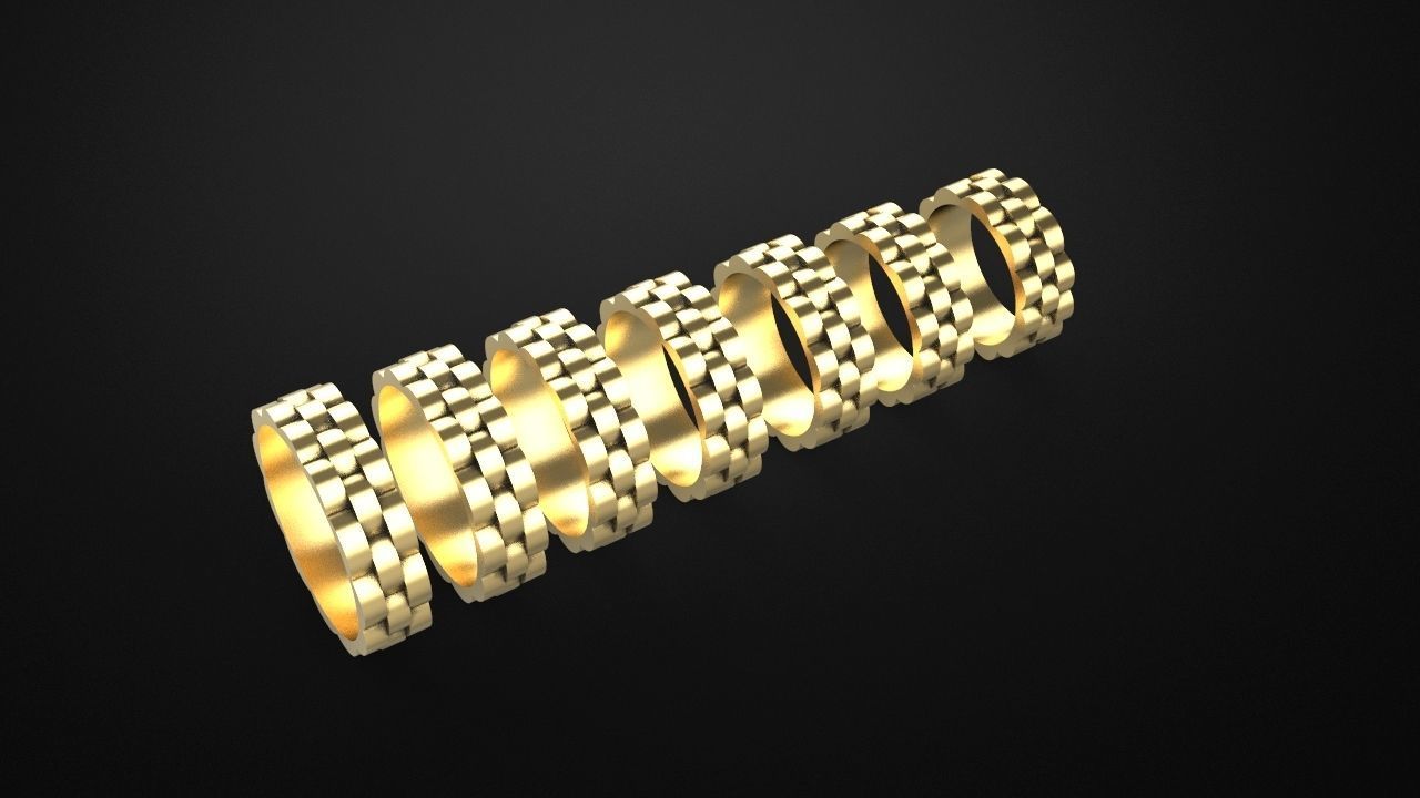 Wedding Ring 3d Model 3D print model_7