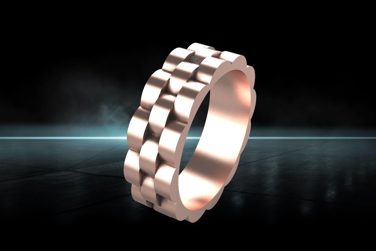 Wedding Ring 3d Model 3D print model_5