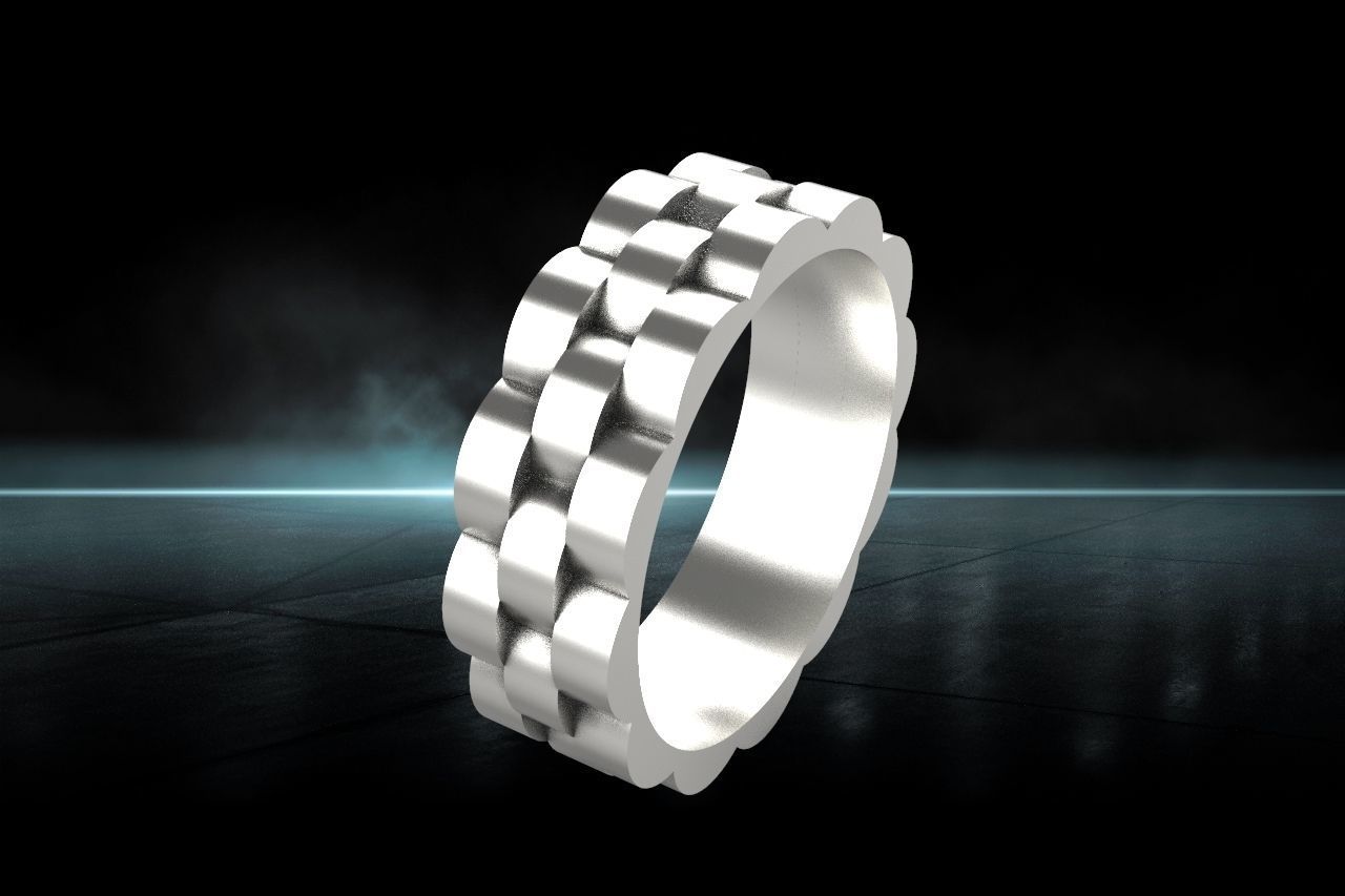 Wedding Ring 3d Model 3D print model_4
