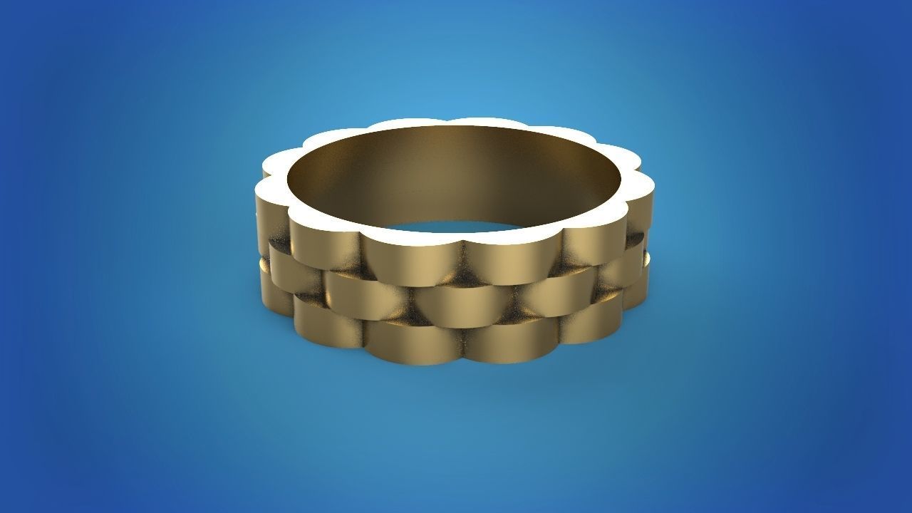 Wedding Ring 3d Model 3D print model_10