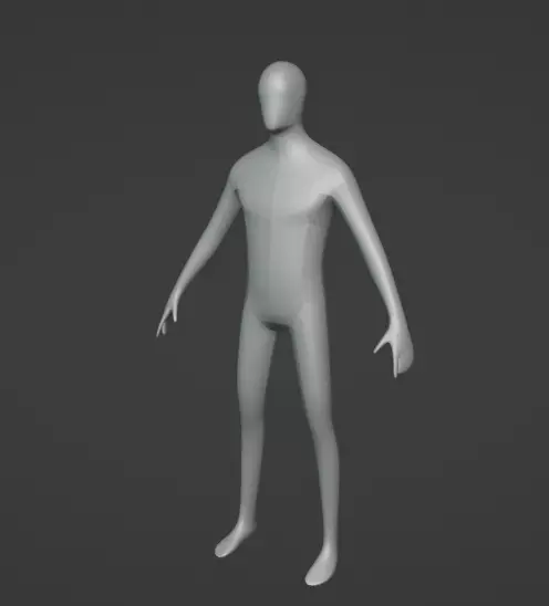 Rigged man Free 3D model_0