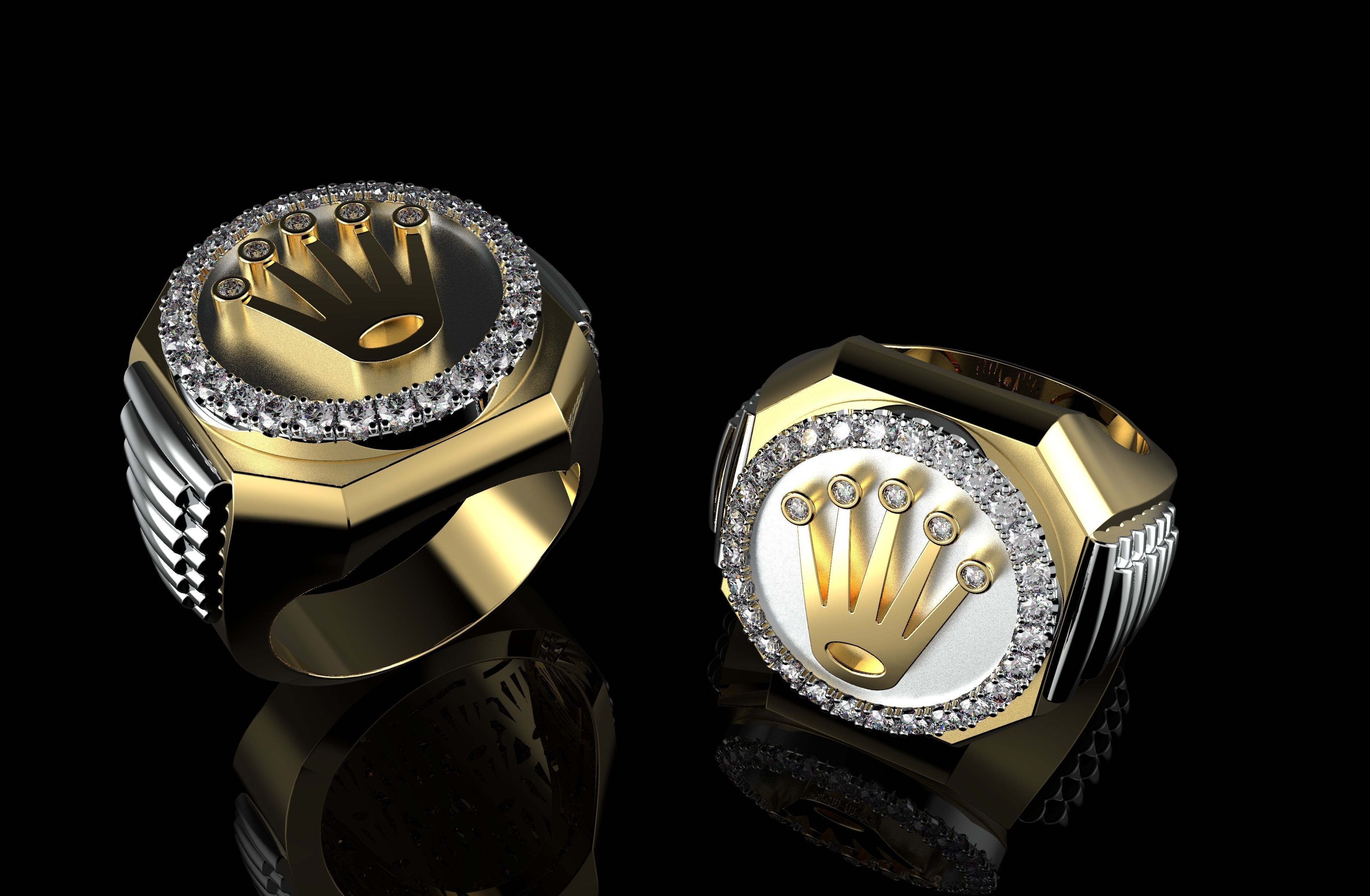 Gold N1001 3D print model_3