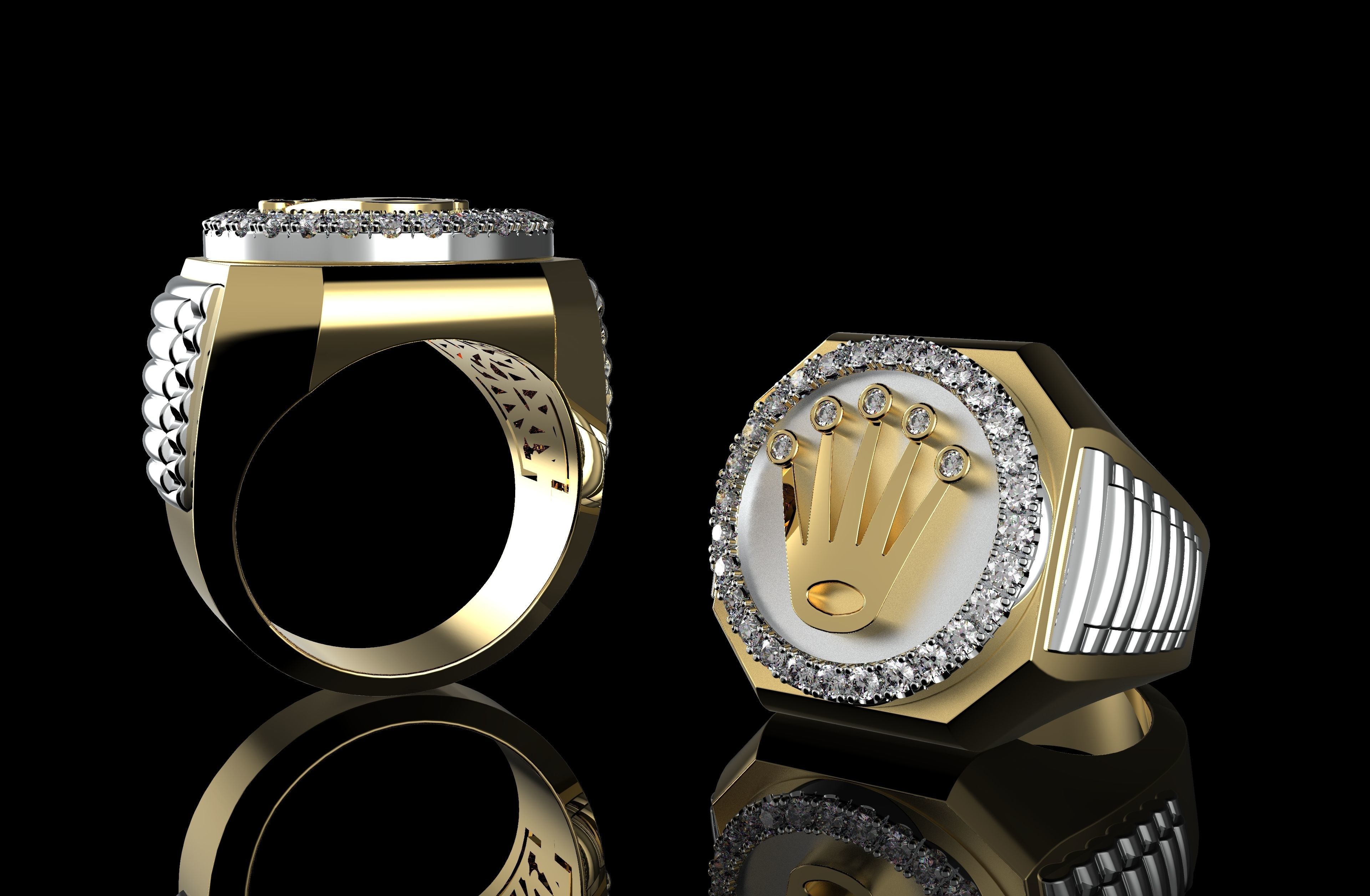 Gold N1001 3D print model_4