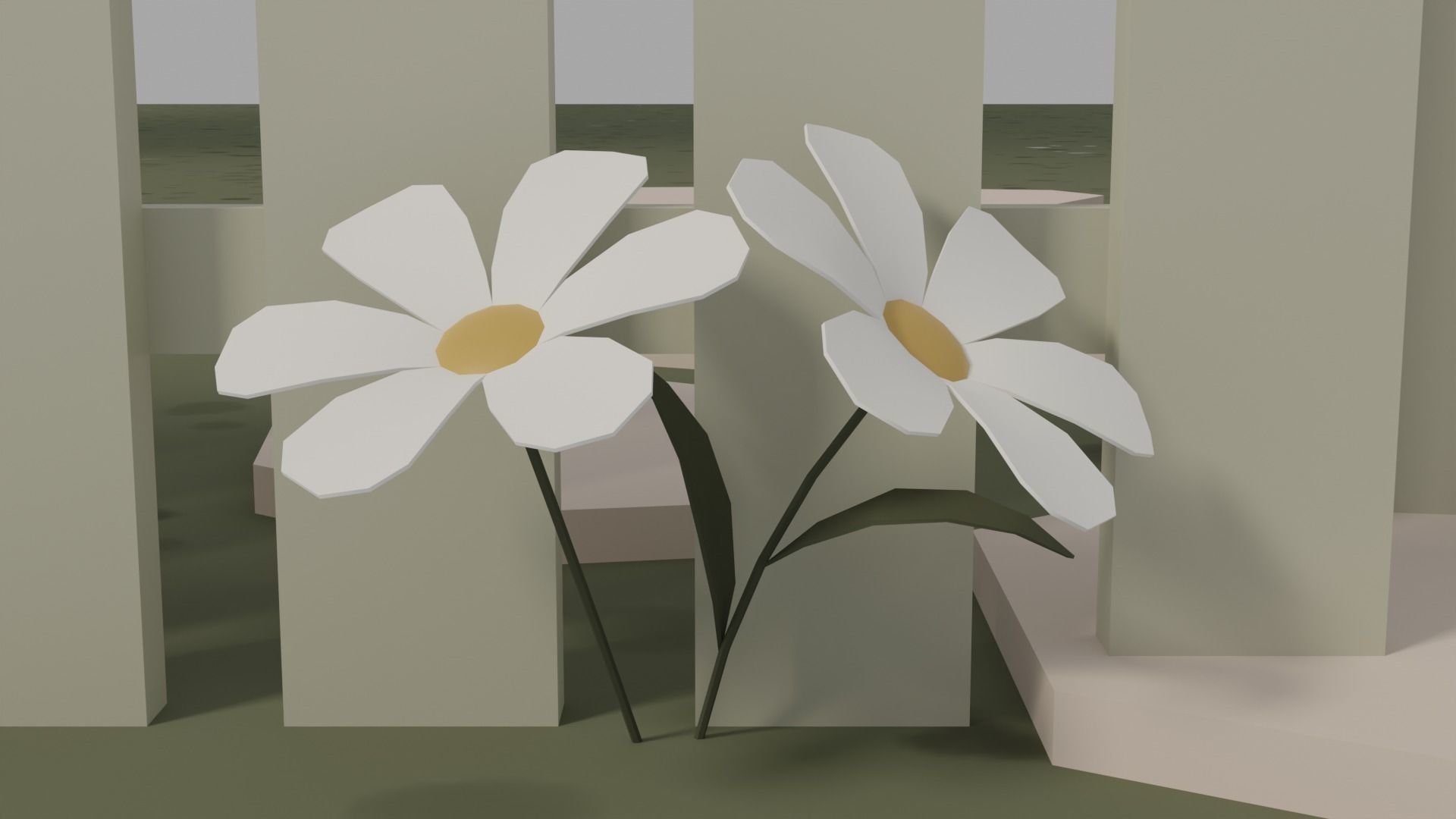 Cottage Low-poly 3D model_11