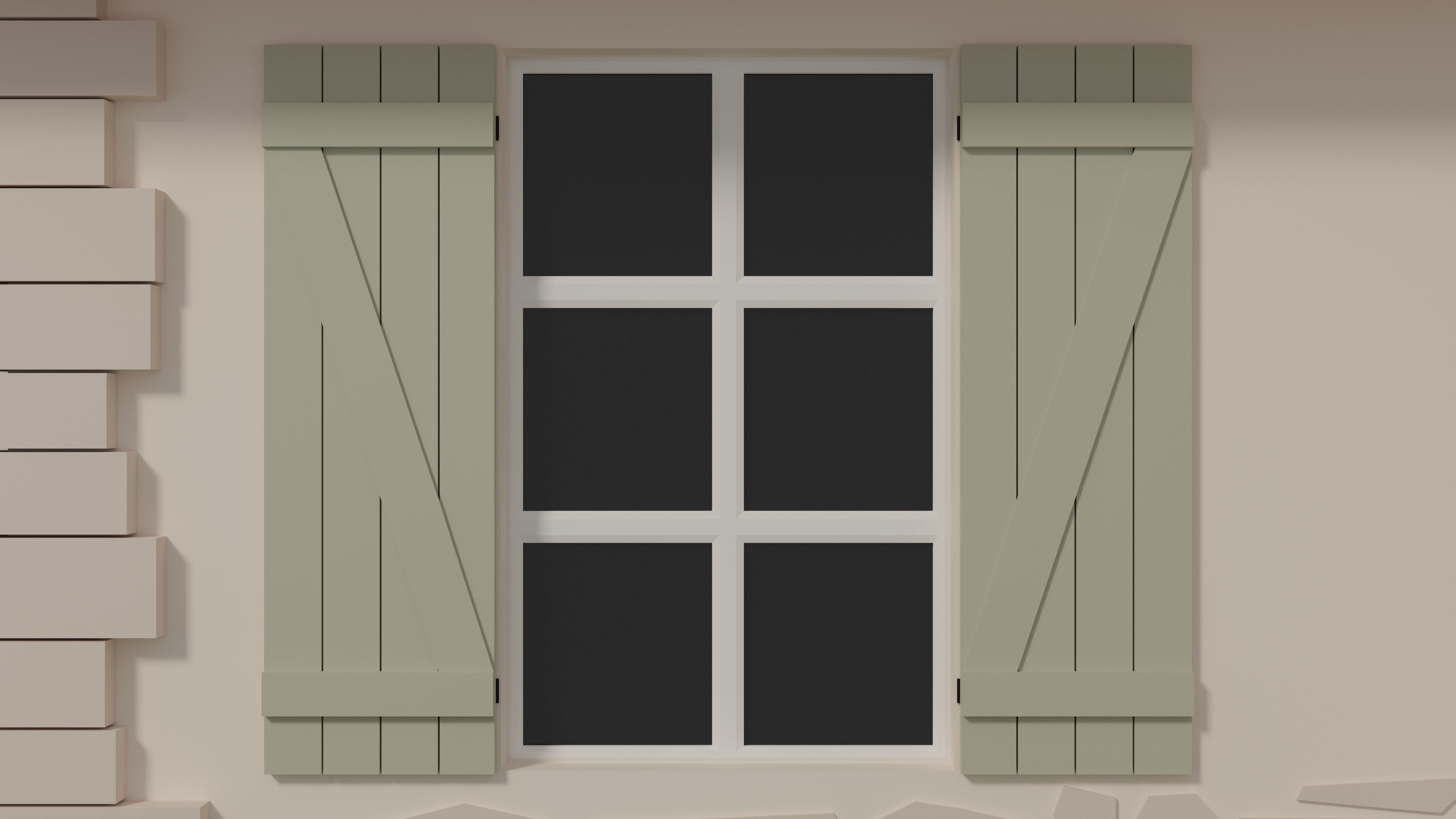 Cottage Low-poly 3D model_8