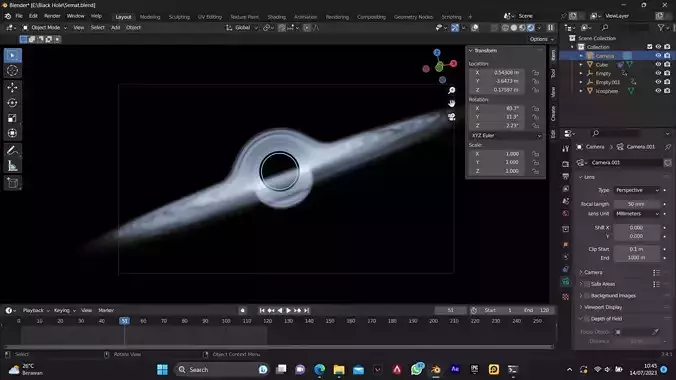 Visual Jockey VJ Loop Black Hole 3D model