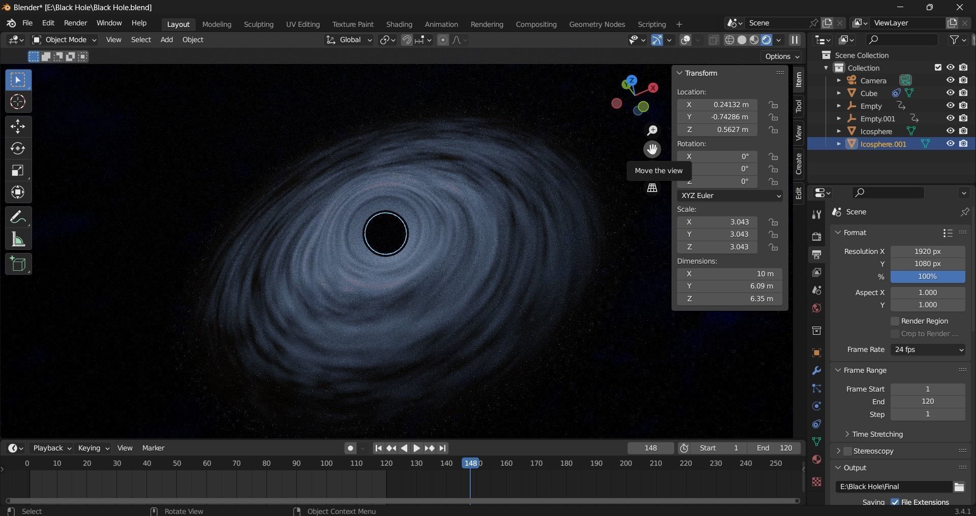 Visual Jockey VJ Loop Black Hole 3D model_3