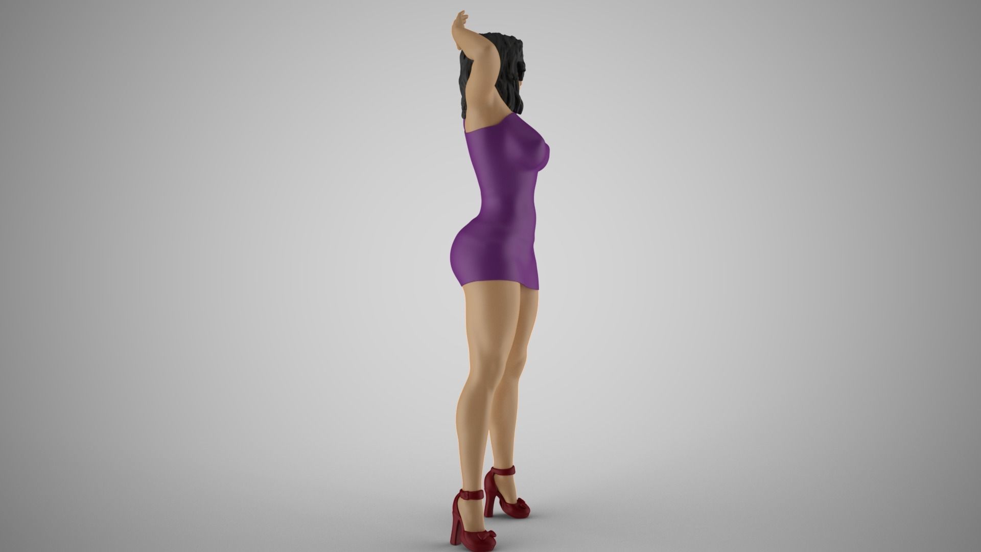 Unbalanced Woman 3D print model_5