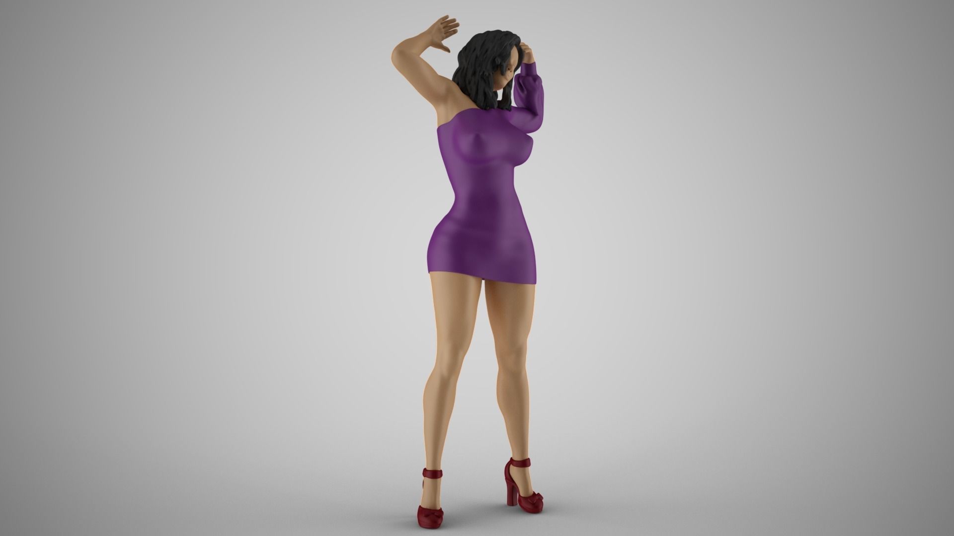 Unbalanced Woman 3D print model_4