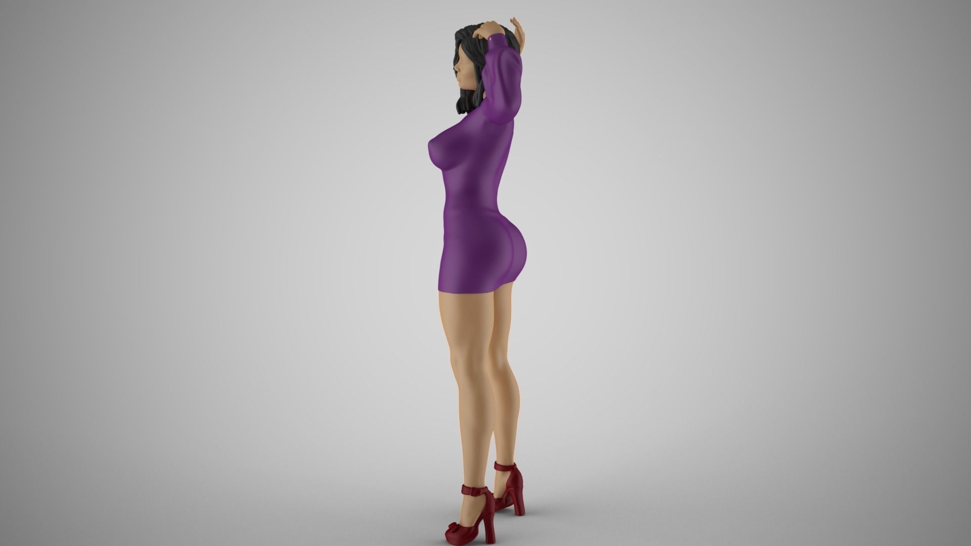 Unbalanced Woman 3D print model_9