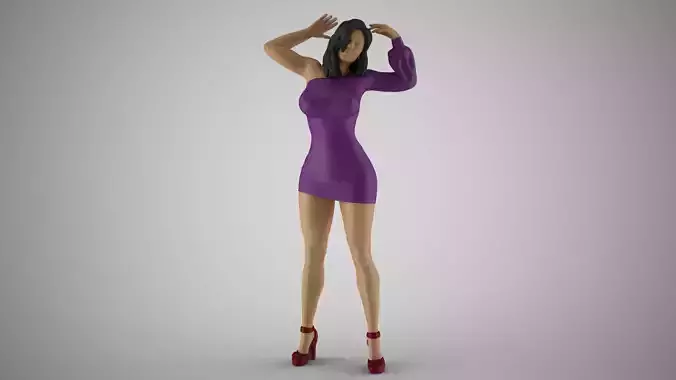 Unbalanced Woman 3D print model