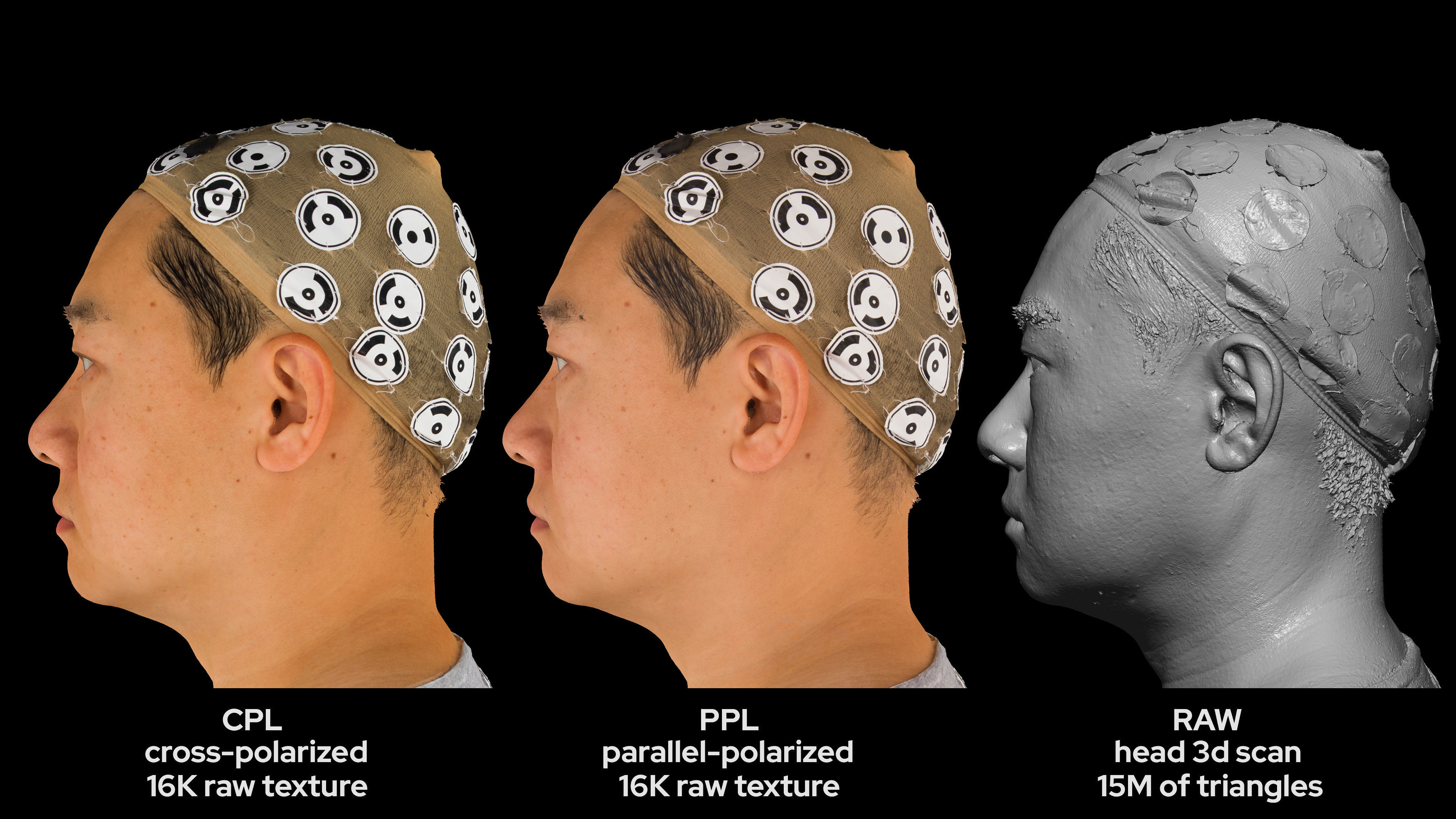 Asian Male 40s head scan 013 3D model_6