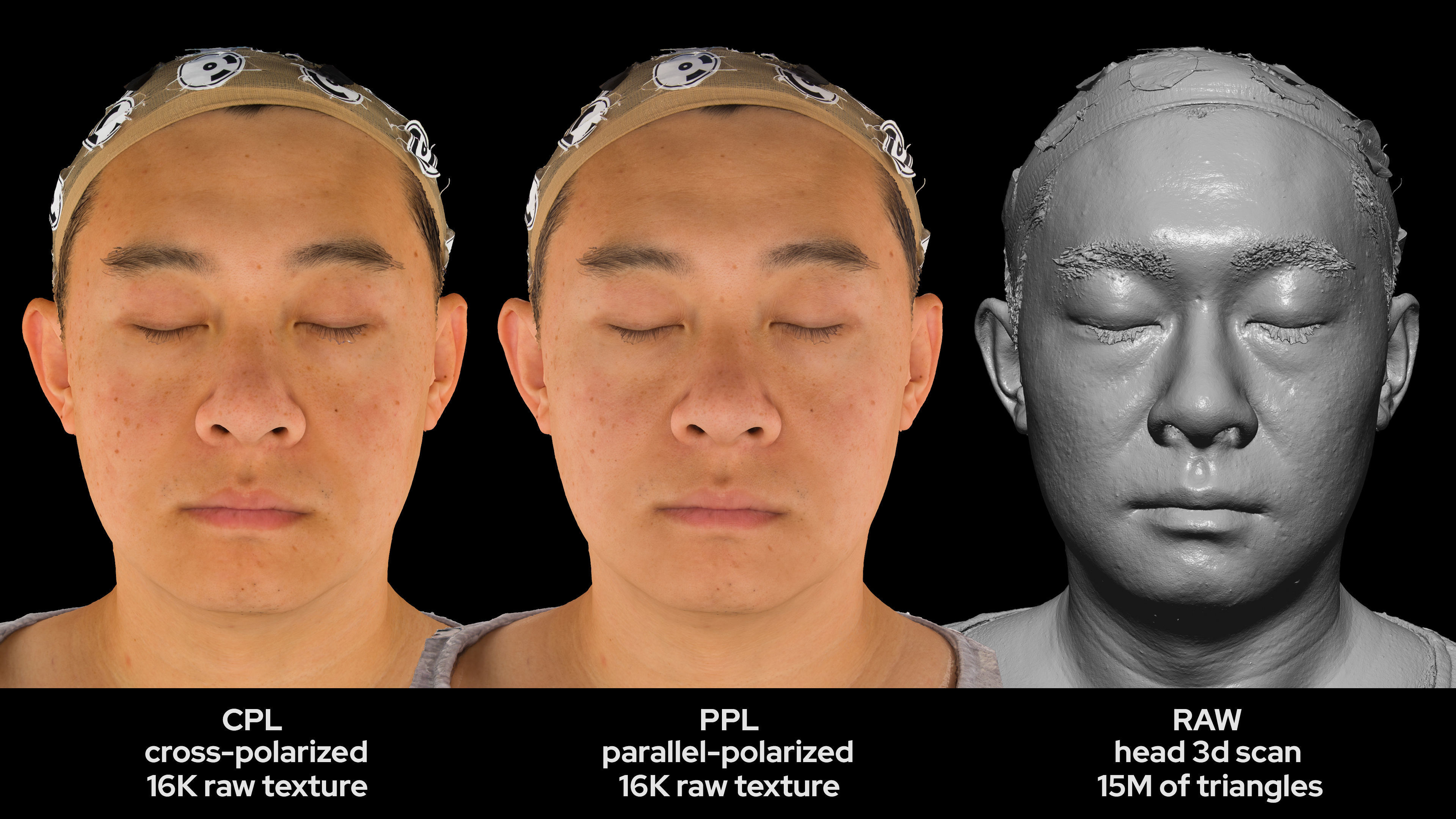 Asian Male 40s head scan 013 3D model_5