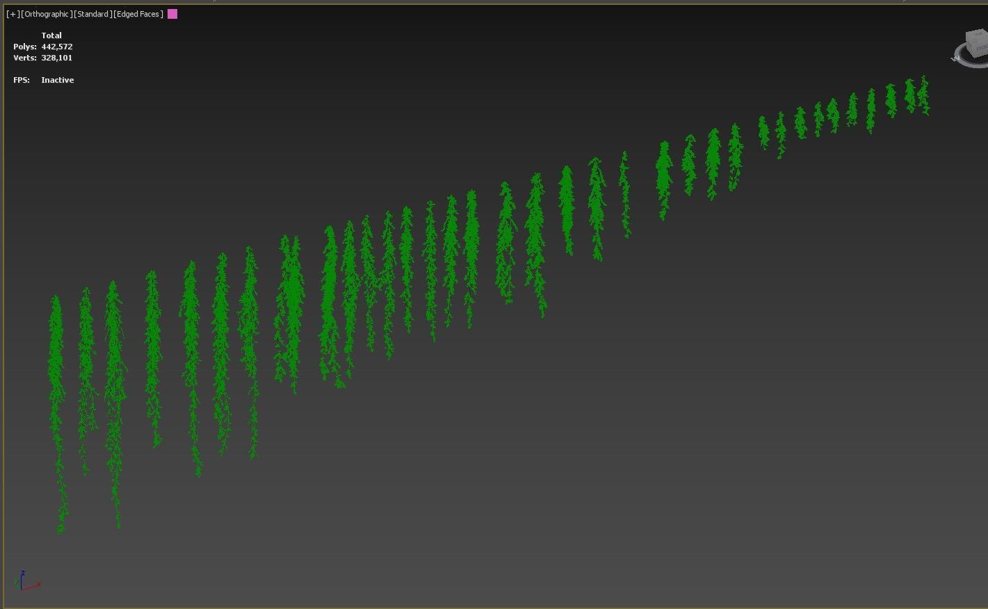 Hanging ivy plants 3D model_11