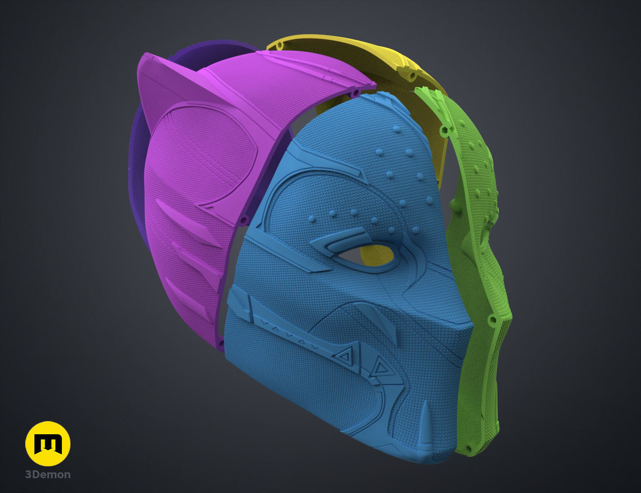 Queen Shuri Helmet - Black Panther Wakanda Forever 3D print model_10