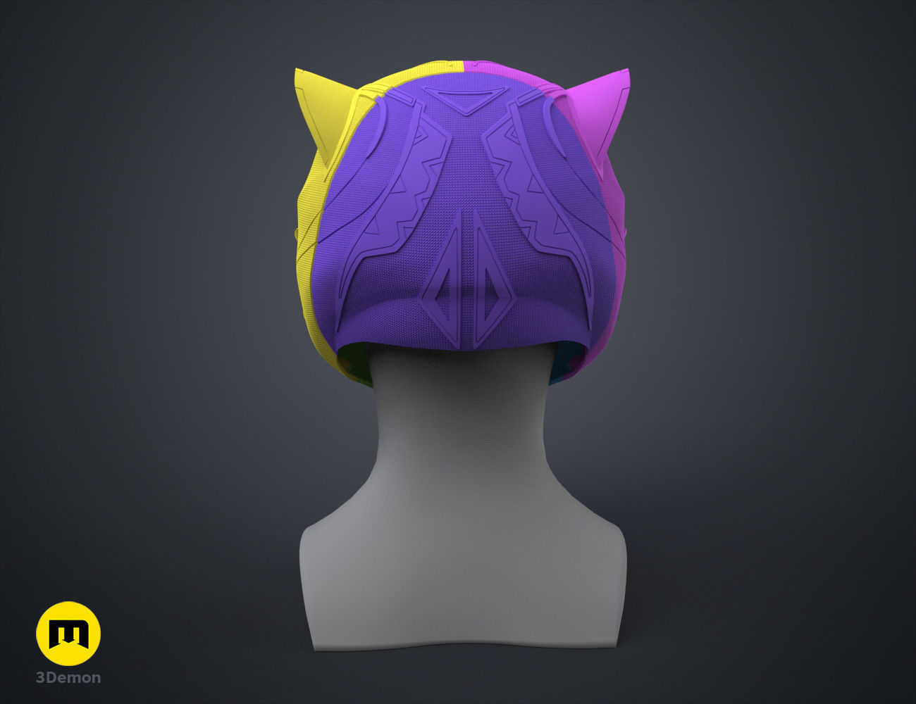 Queen Shuri Helmet - Black Panther Wakanda Forever 3D print model_9
