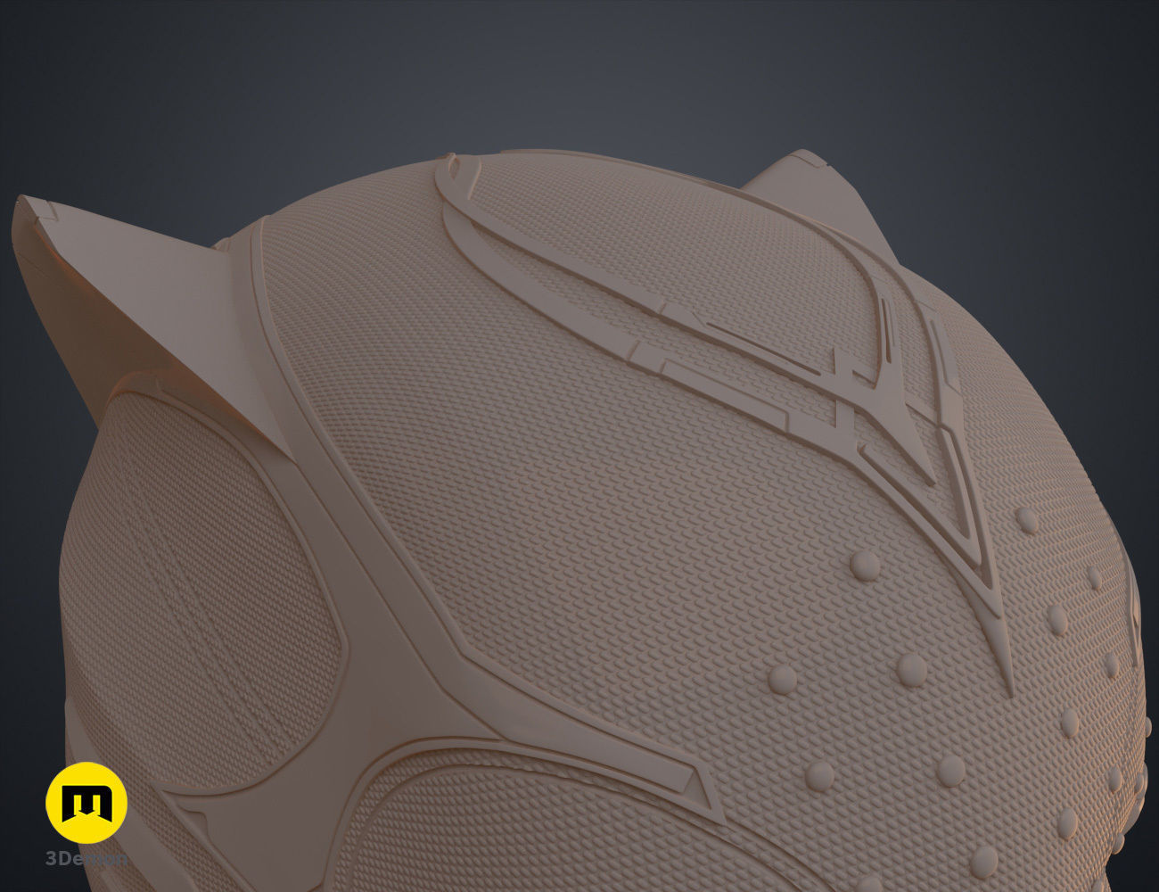 Queen Shuri Helmet - Black Panther Wakanda Forever 3D print model_19