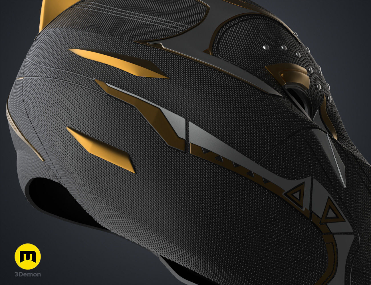 Queen Shuri Helmet - Black Panther Wakanda Forever 3D print model_26