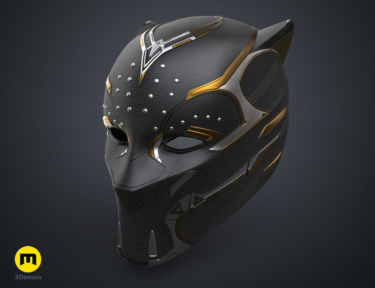 Queen Shuri Helmet - Black Panther Wakanda Forever 3D print model_27