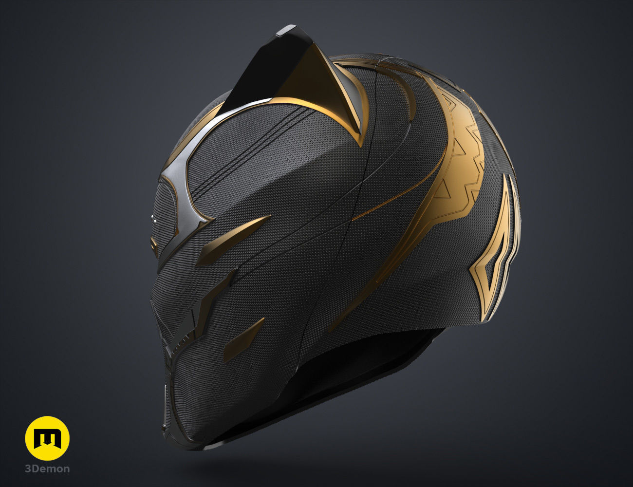 Queen Shuri Helmet - Black Panther Wakanda Forever 3D print model_25