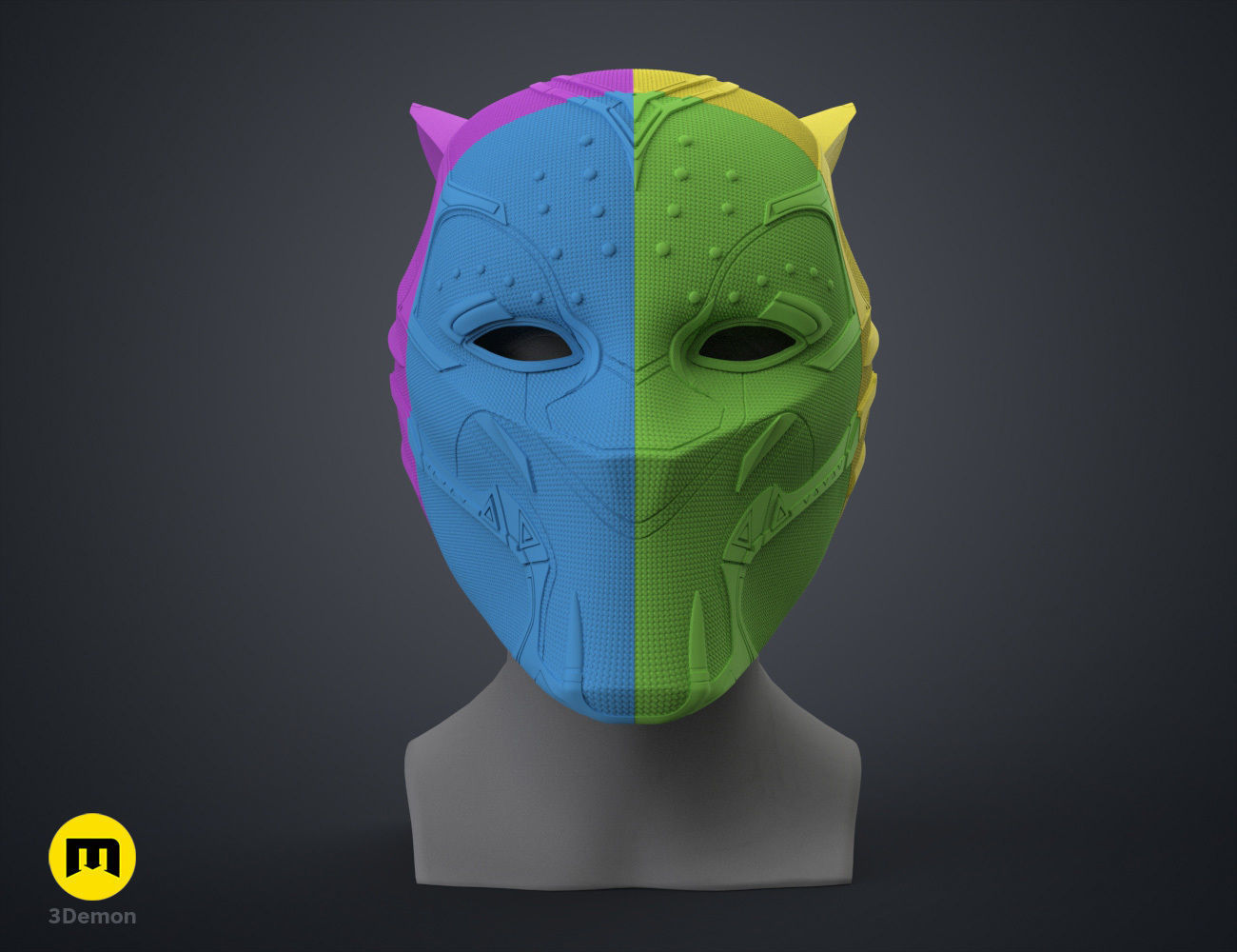 Queen Shuri Helmet - Black Panther Wakanda Forever 3D print model_8